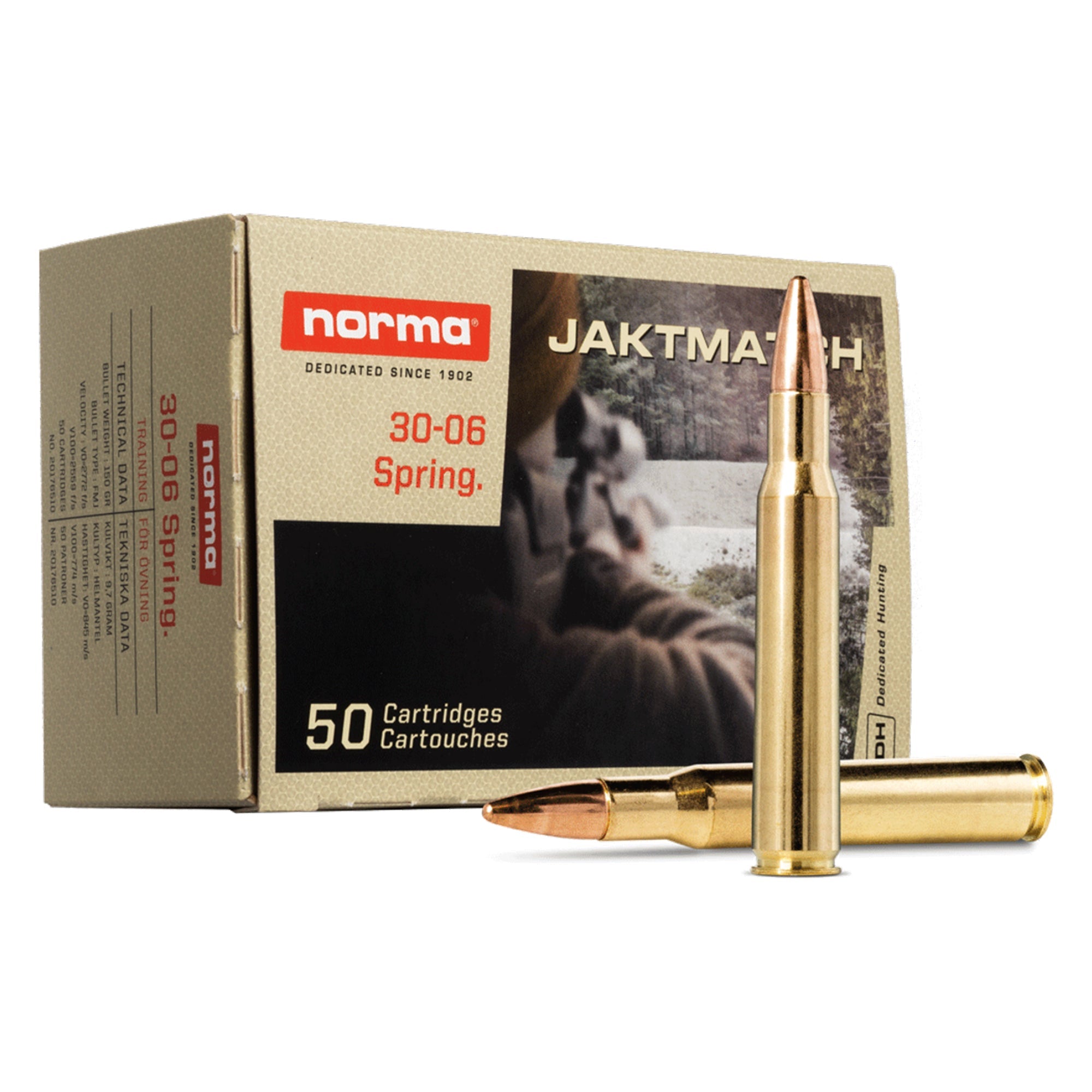 30-06 SPRG 150gr FMJ Jaktmatch
