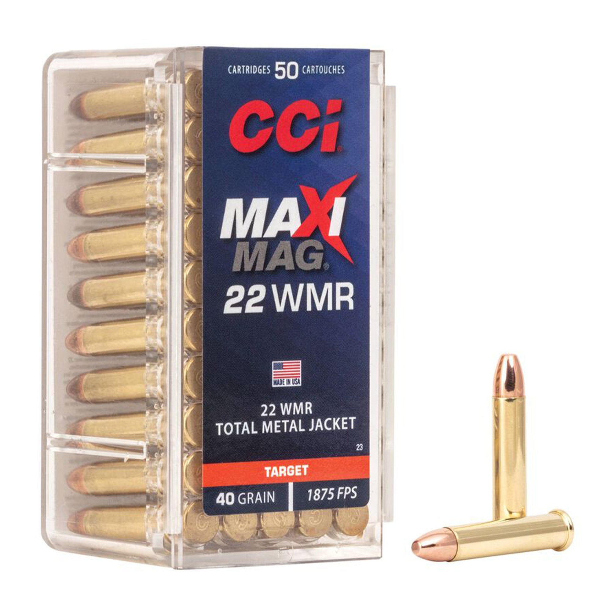 22 WMR Maxi Mag 40gr TMJ 1875fps