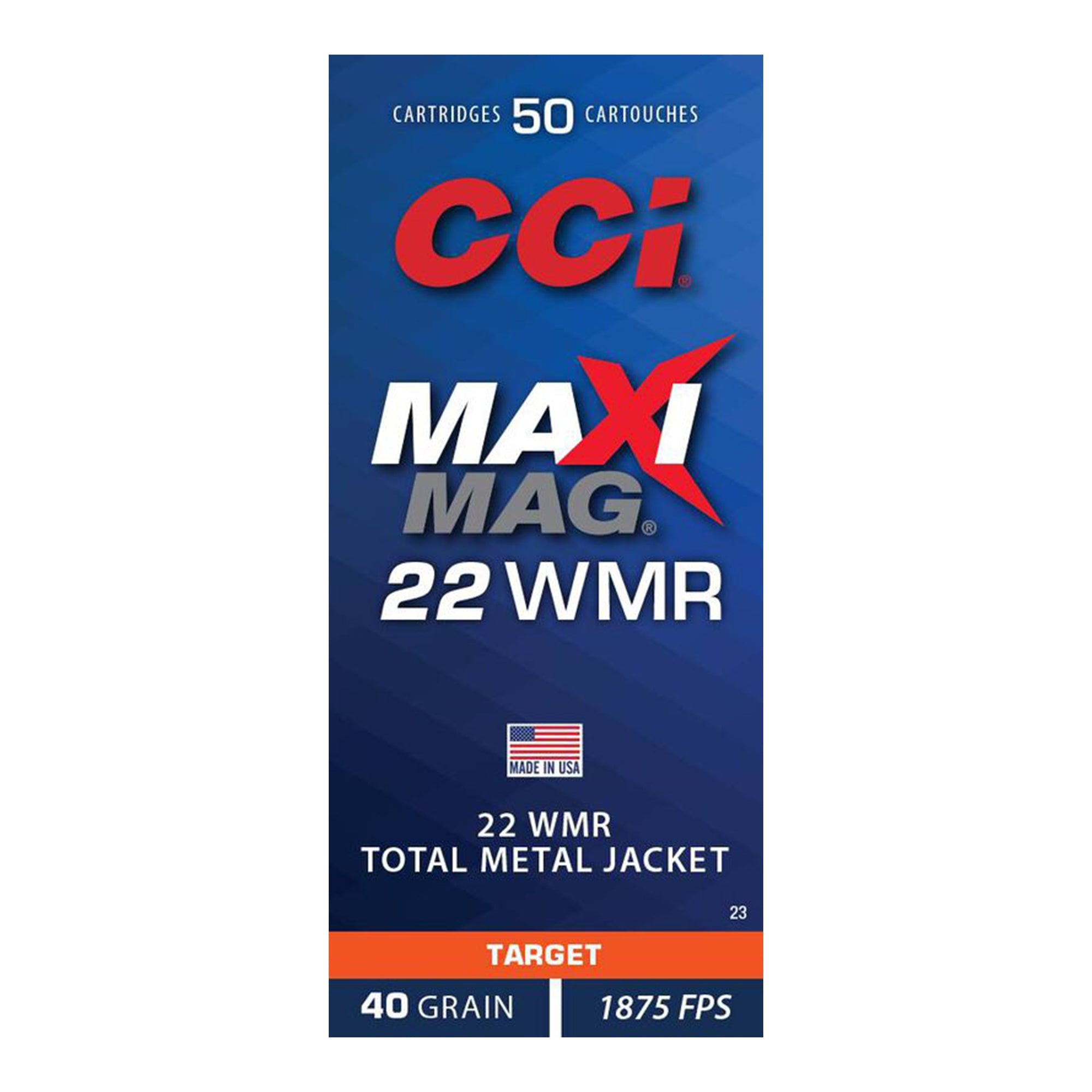 22 WMR Maxi Mag 40gr TMJ 1875fps