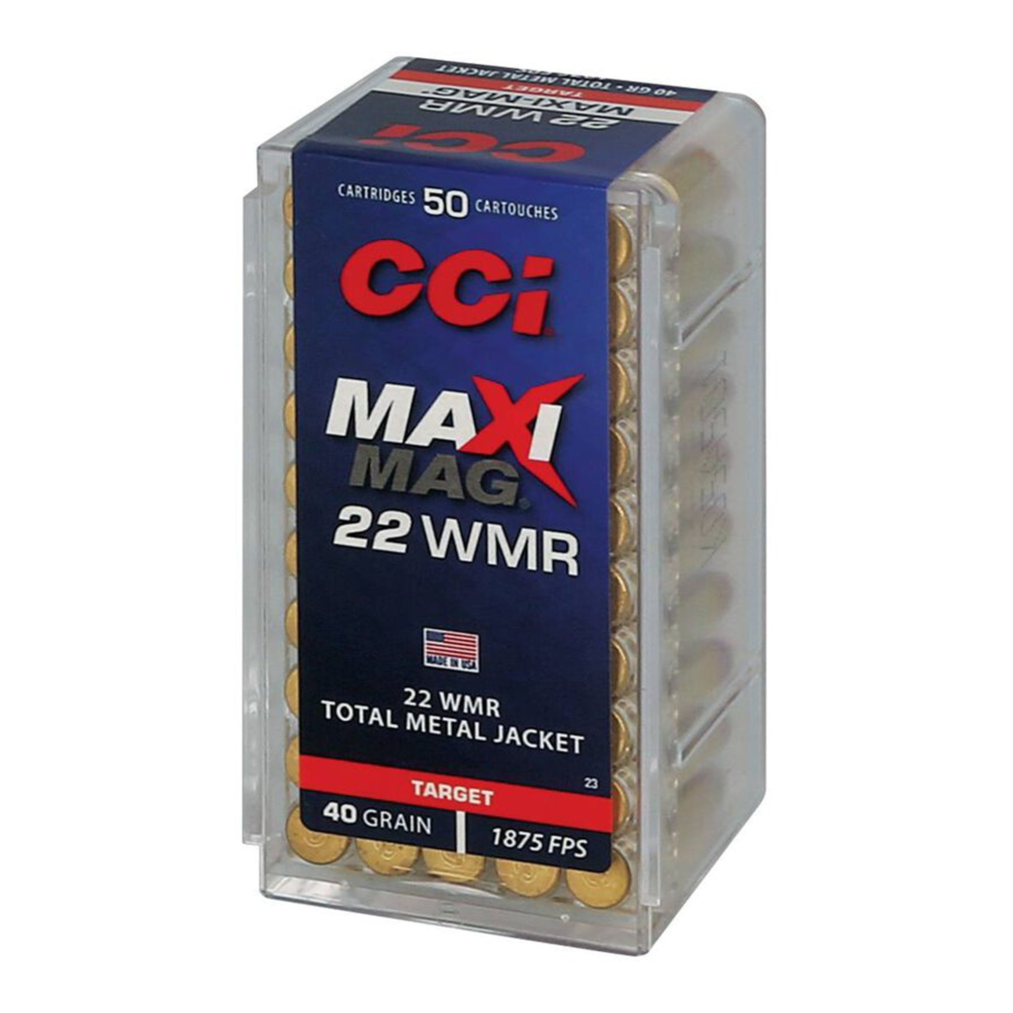 22 WMR Maxi Mag 40gr TMJ 1875fps