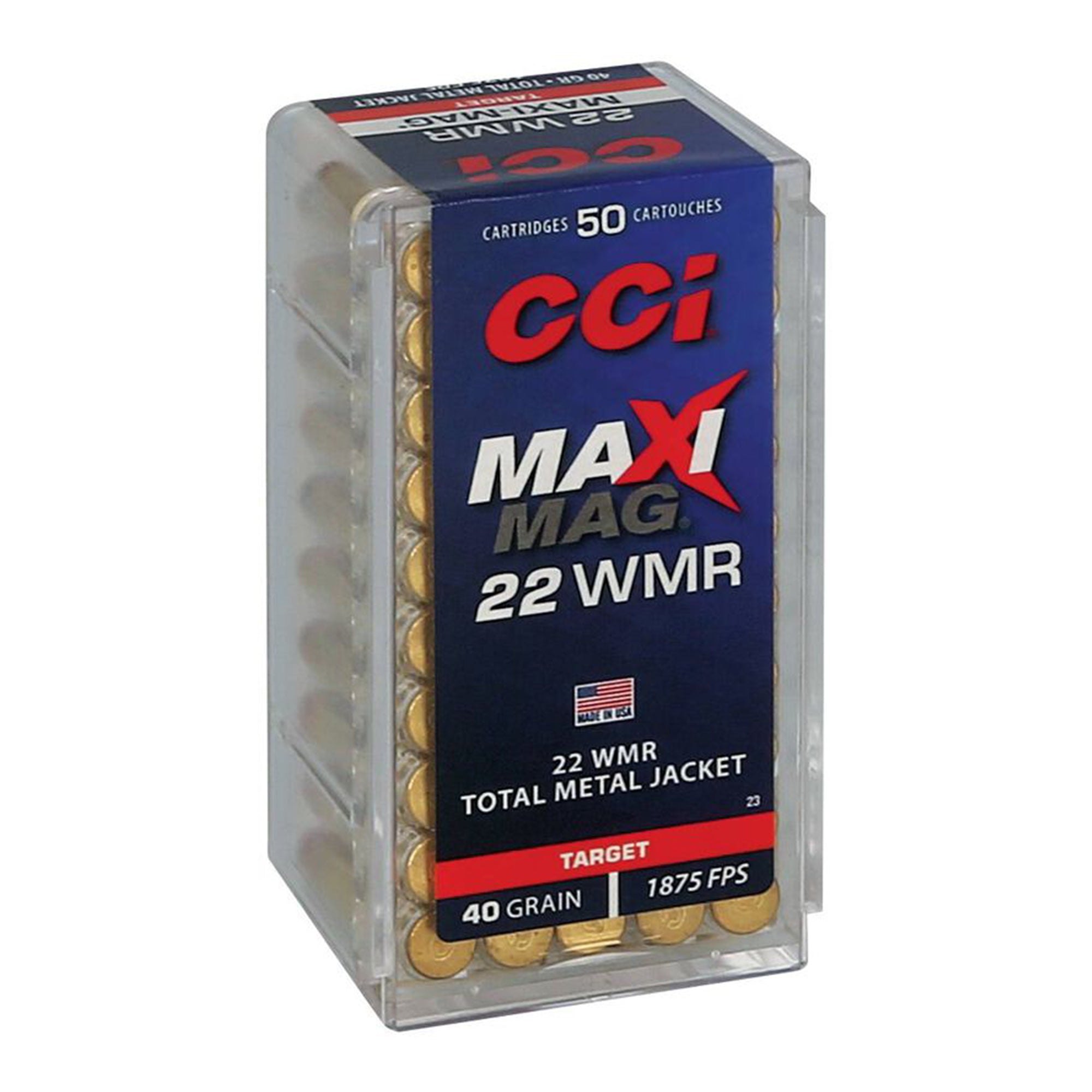22 WMR Maxi Mag 40gr TMJ 1875fps