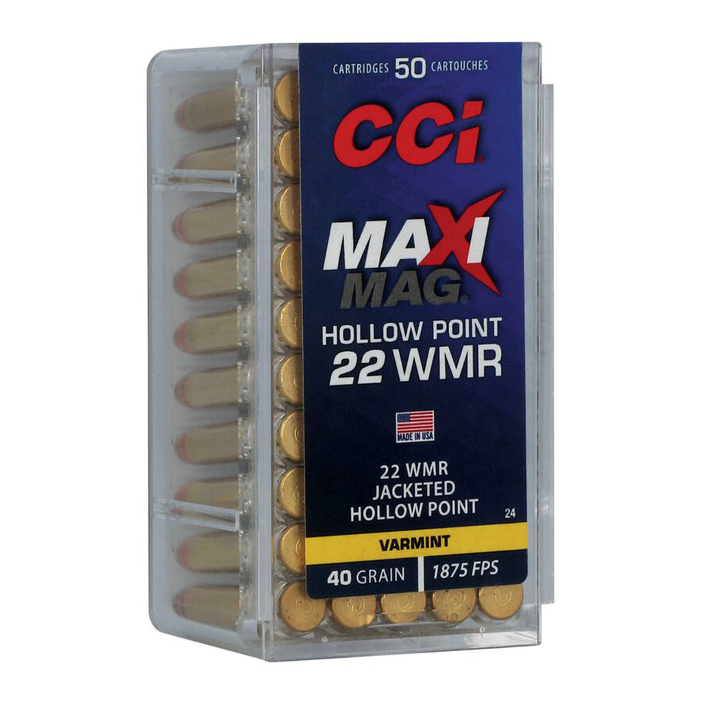22 WMR Maxi Mag 40gr JHP 1875fps
