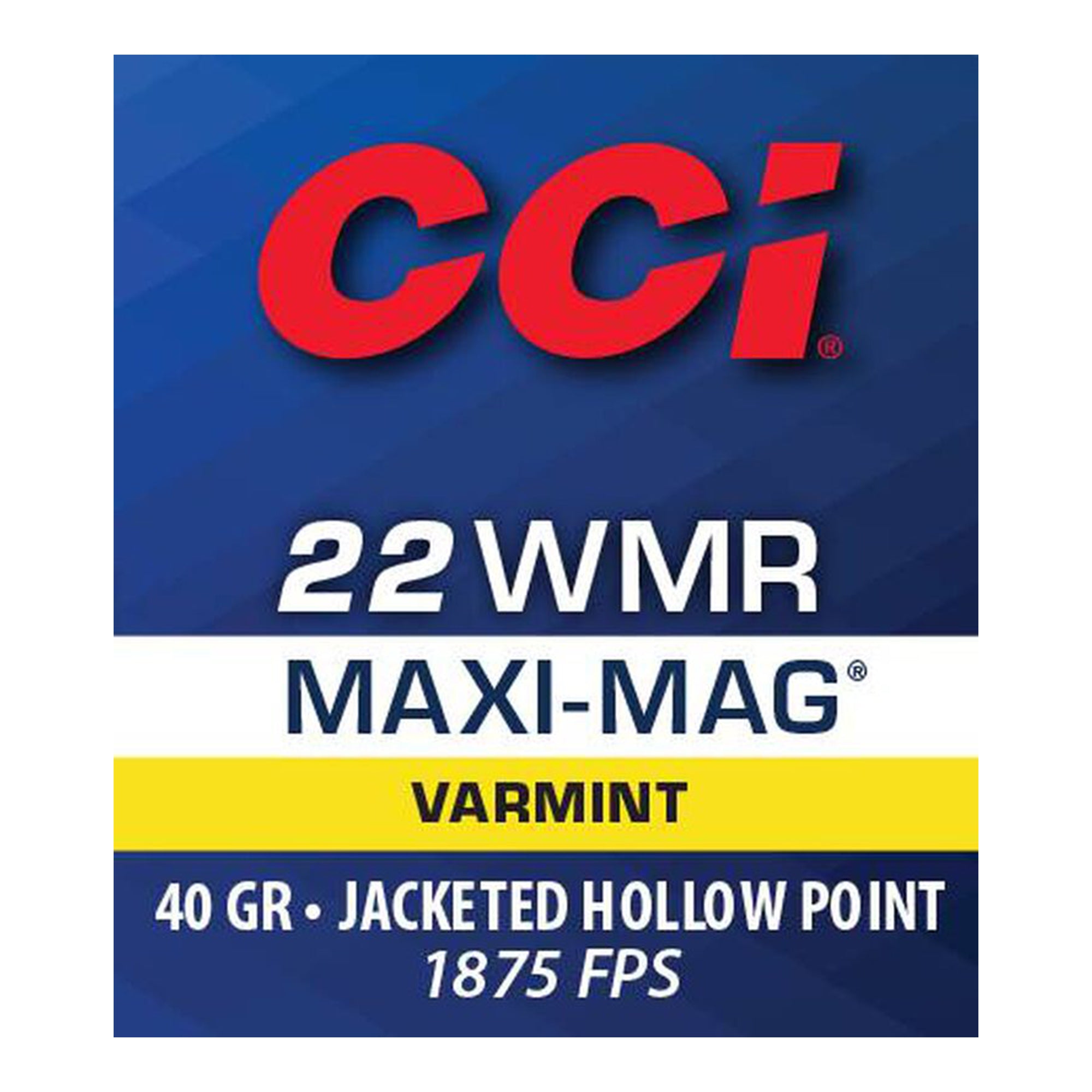 22 WMR Maxi Mag 40gr JHP 1875fps