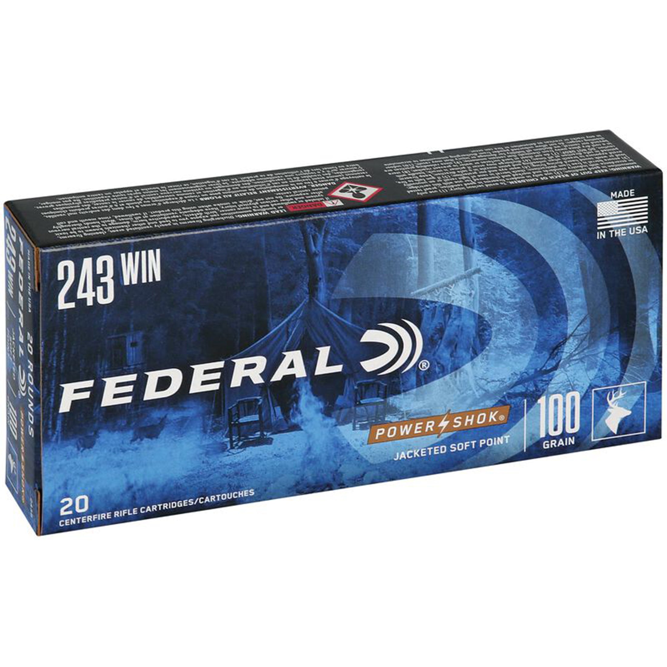 243 Win 100gr SP Power-Shok