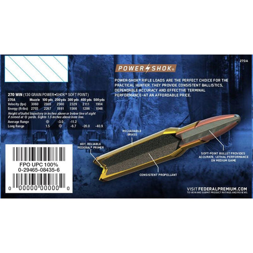 270 Win 130gr SP Power-Shok