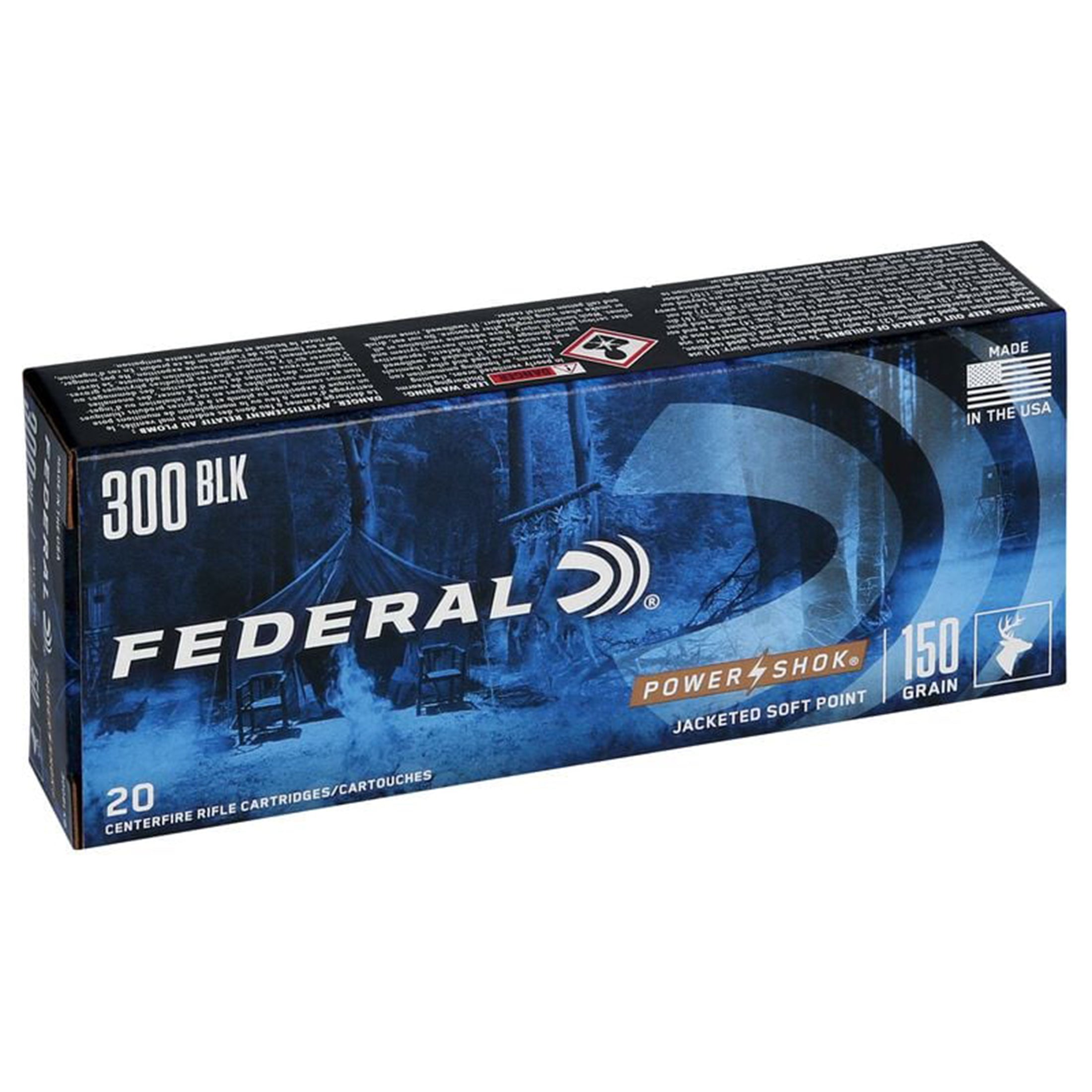 300AAC Blackout 150gr SP Power-Shok