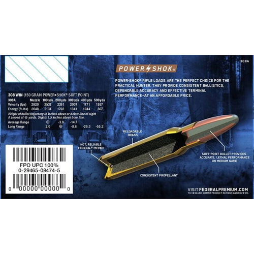 308 Win 150gr SP Power-Shok