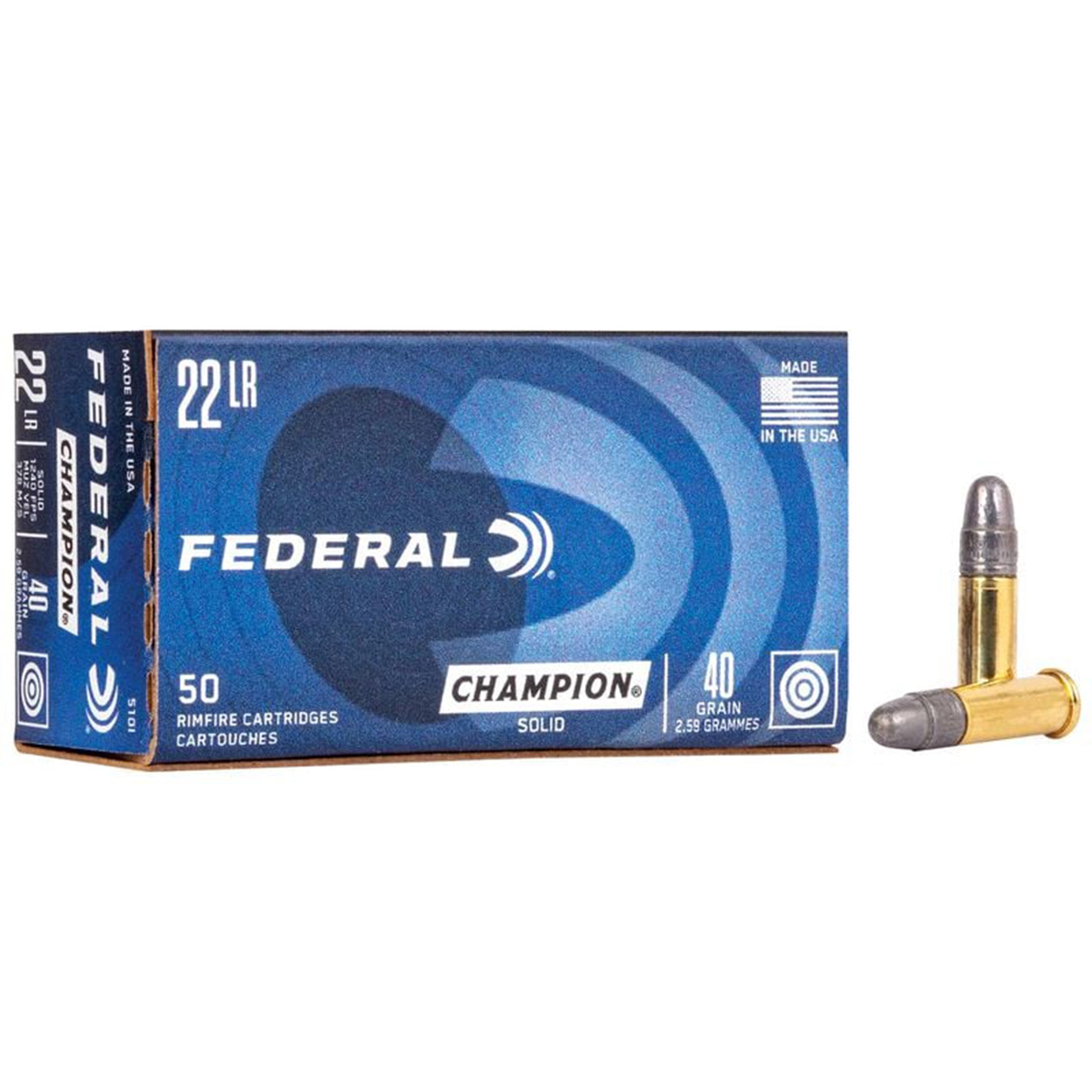 22LR 40gr Solid HV Champion