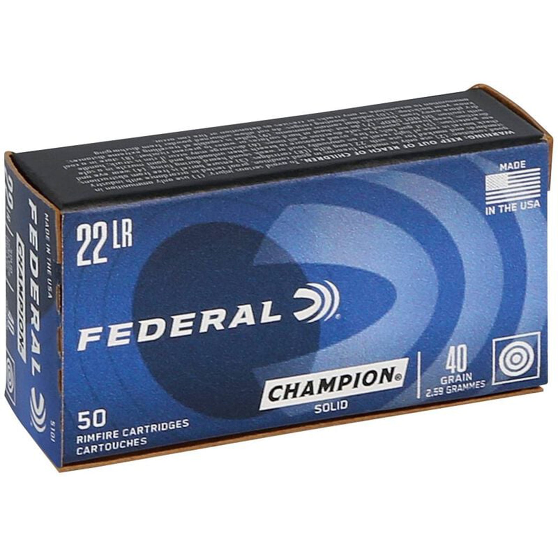 22LR 40gr Solid HV Champion