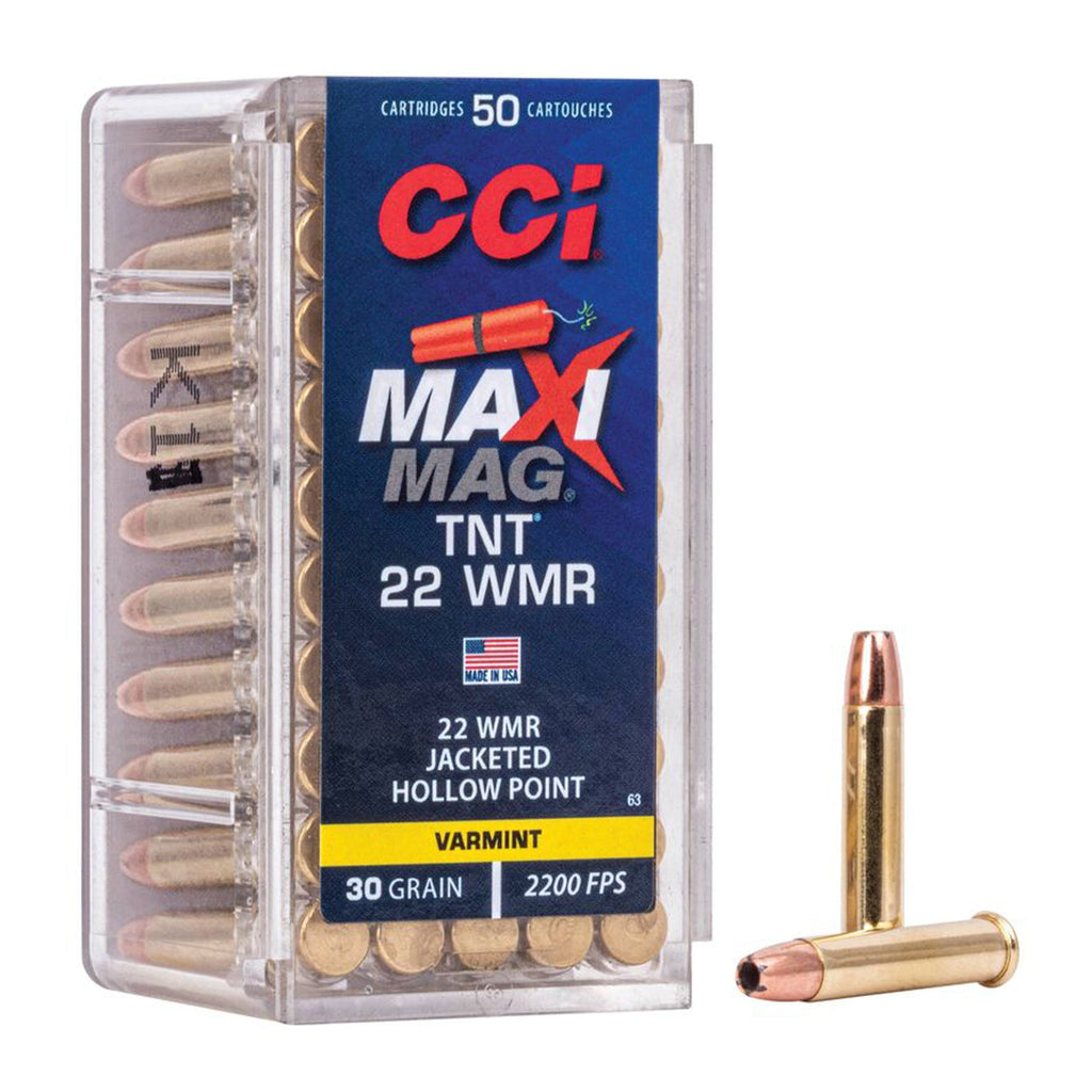 22 WMR Maxi Mag TNT 30gr JHP 2200fps