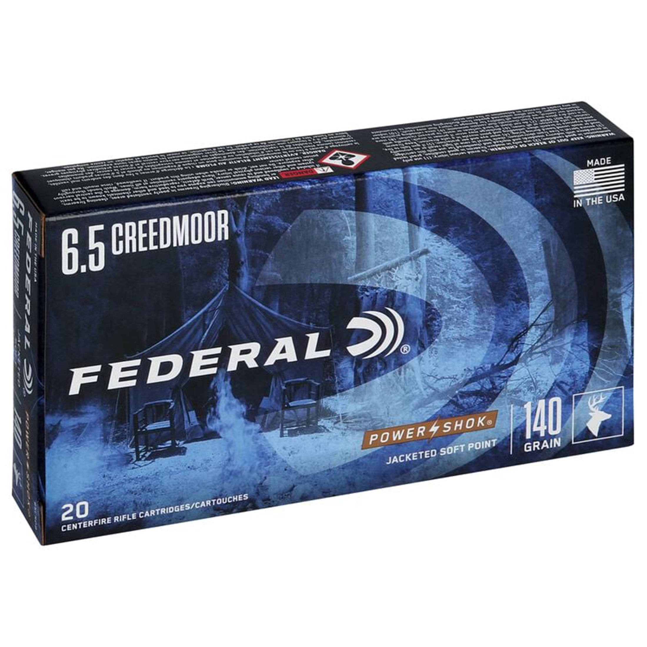 6.5 Creedmoor 140gr SP Powershok