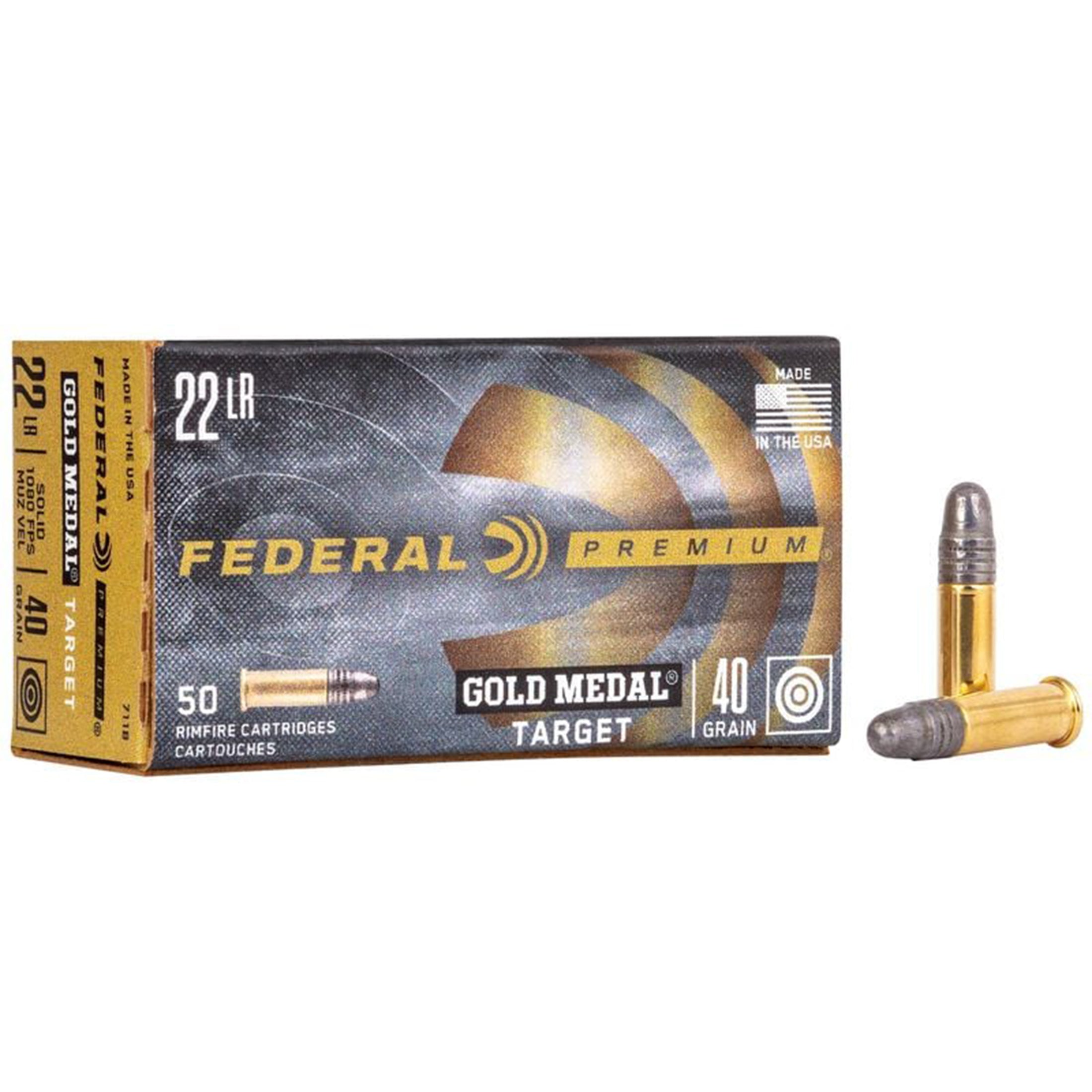 22LR 40gr Solid SV Gold Medal