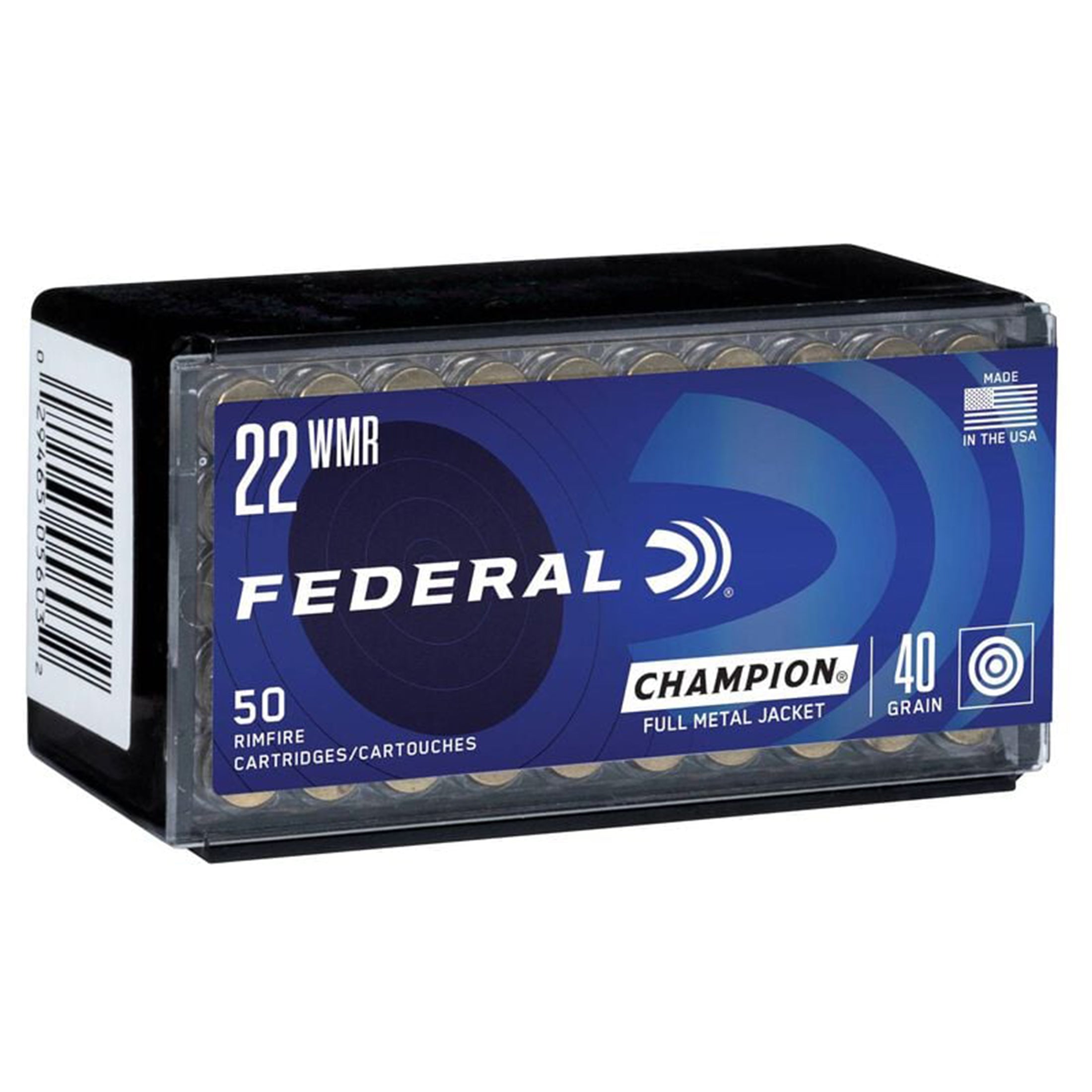 22 WMR 40gr FMJ 1880fps