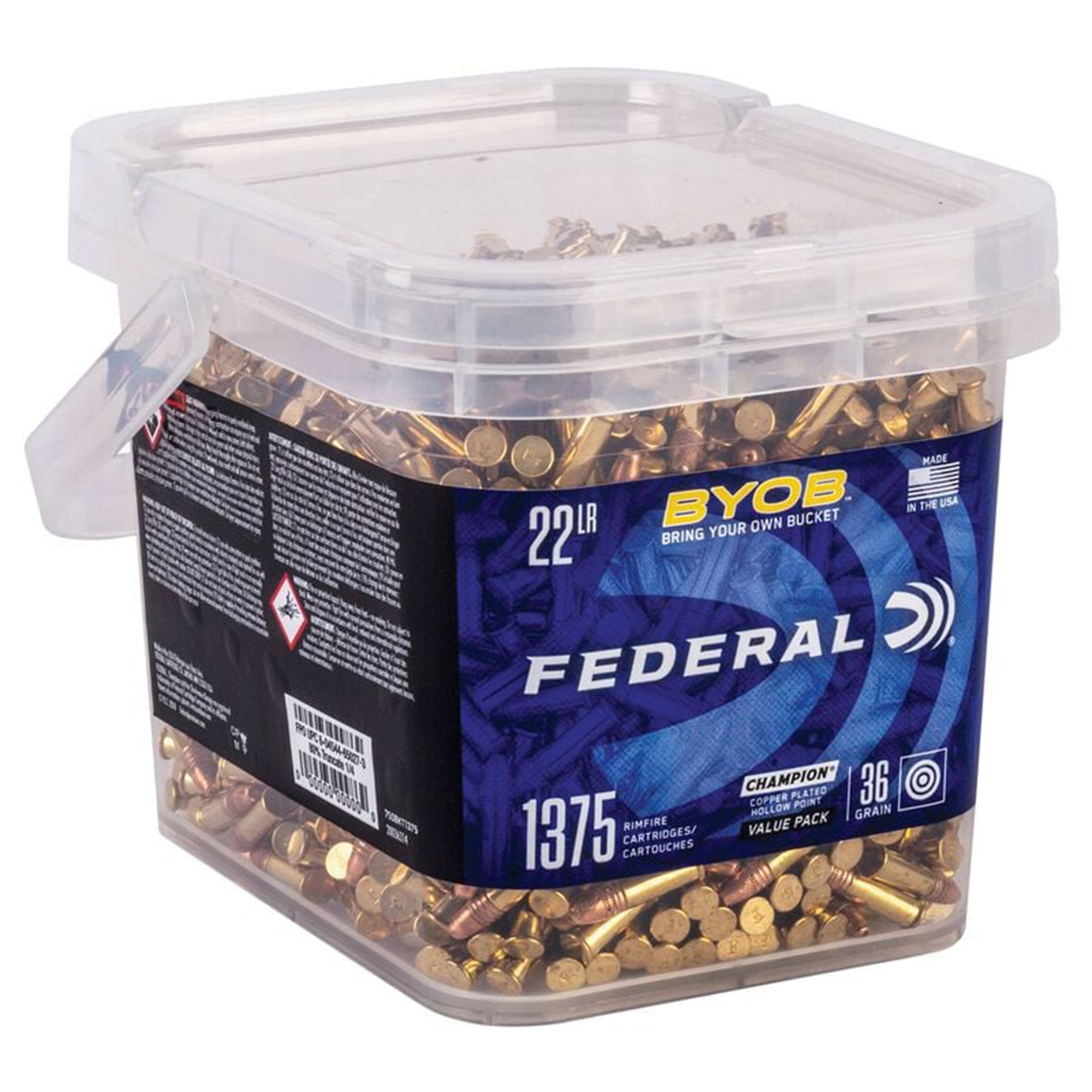 22LR 36gr HP HV Bucket