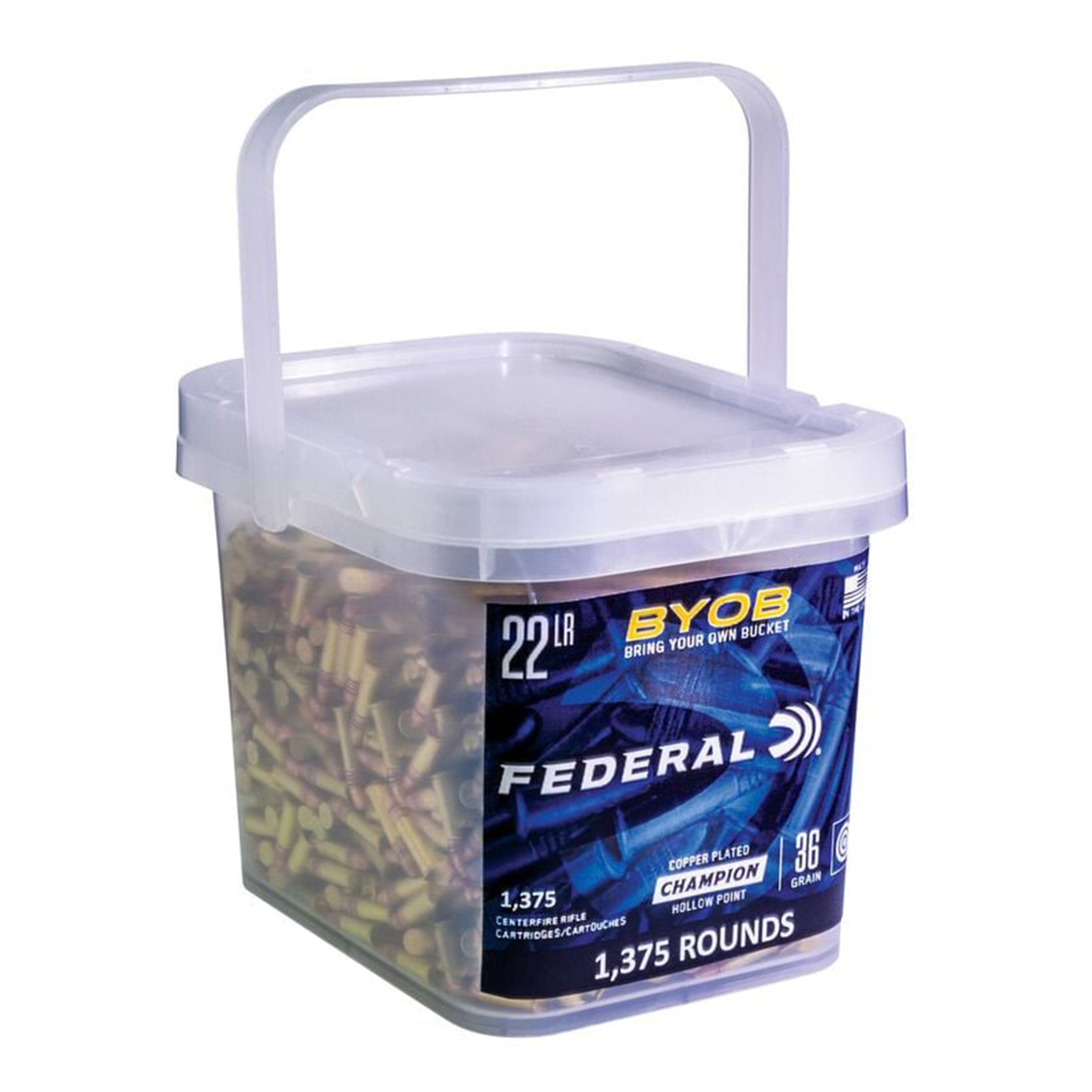 22LR 36gr HP HV Bucket