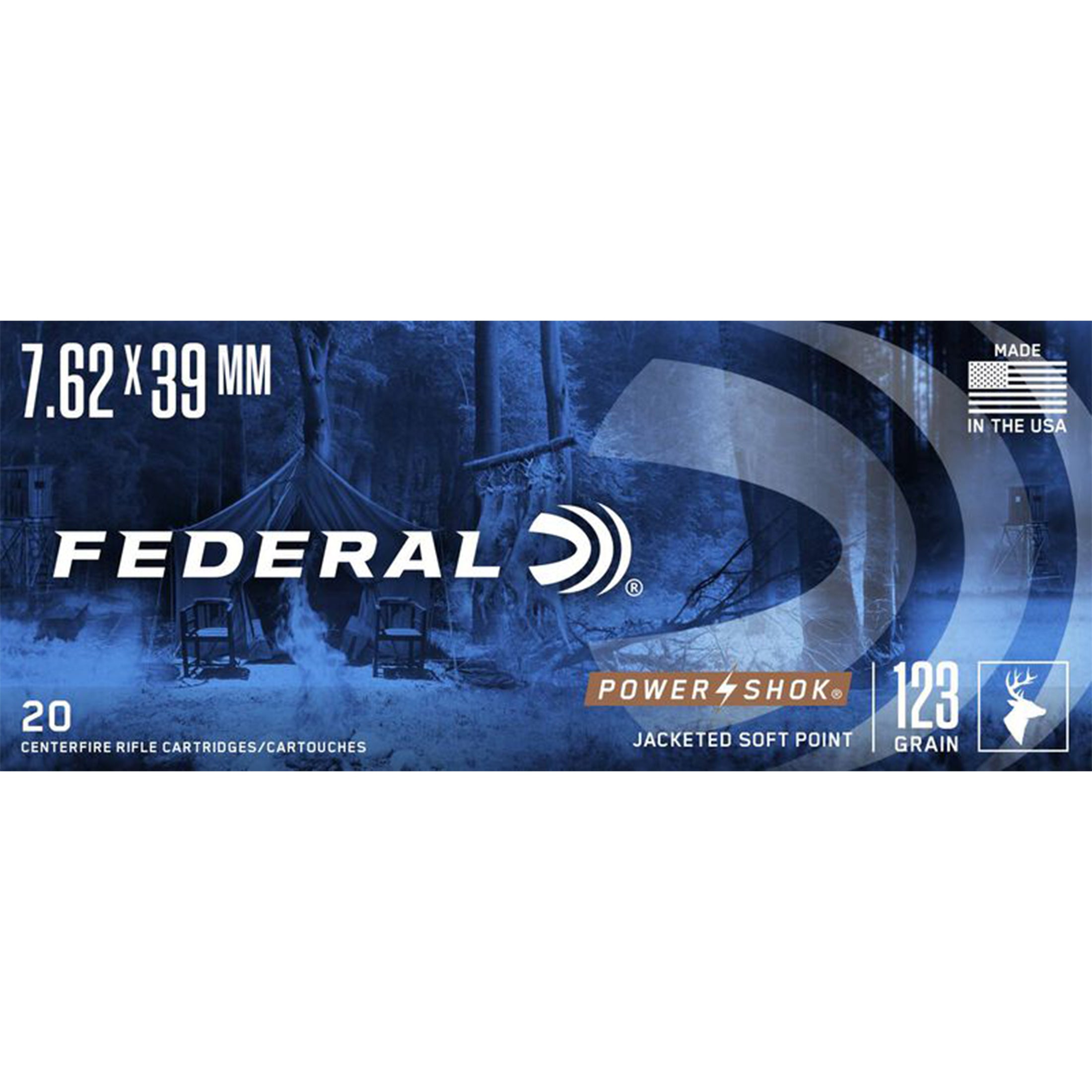 7.62x39 123gr SP Power-Shok