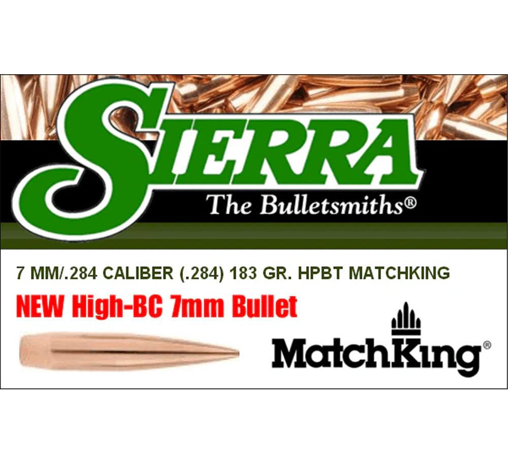 7mm HPBT Match 183gr Projectiles