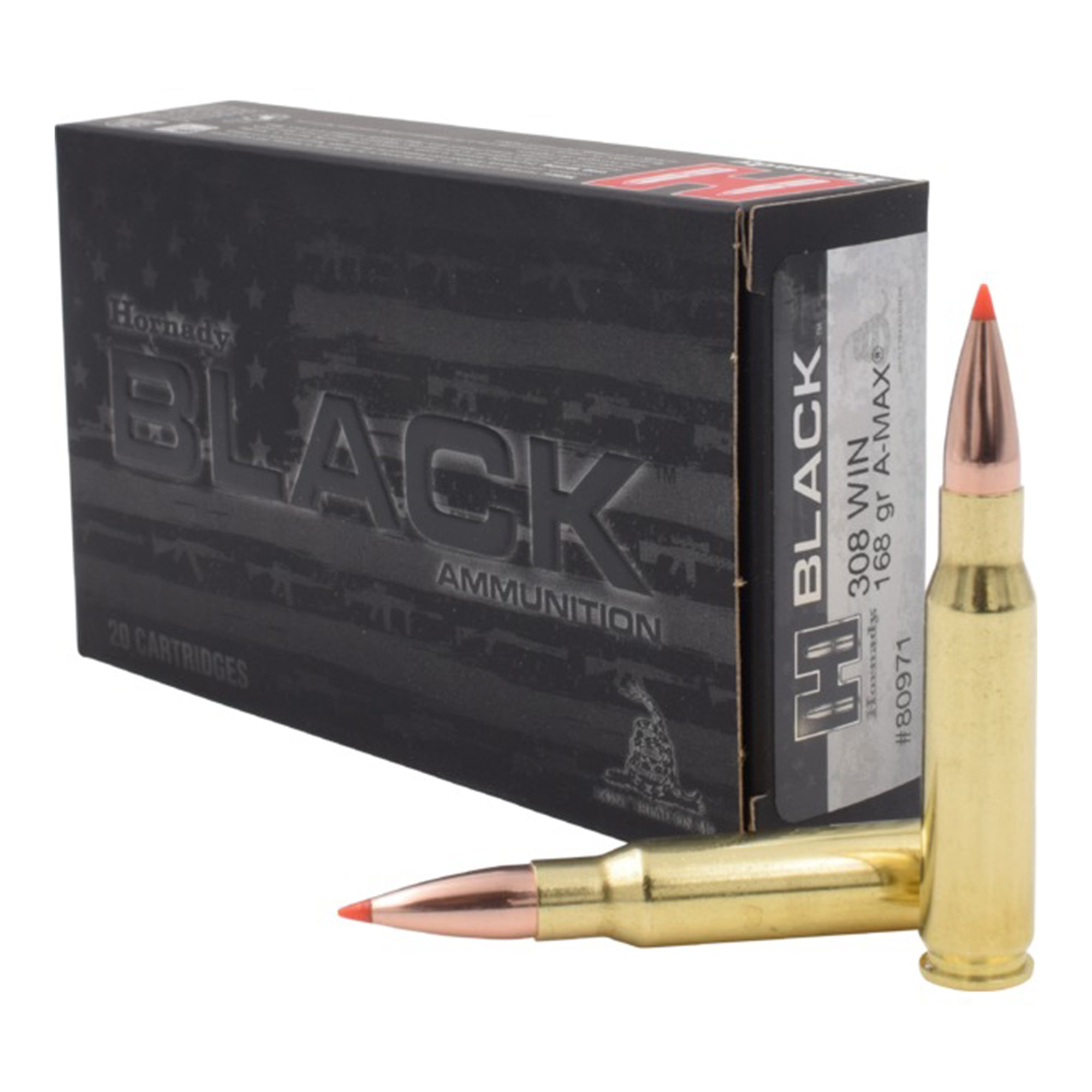 308 Win 168gr A-Max Black