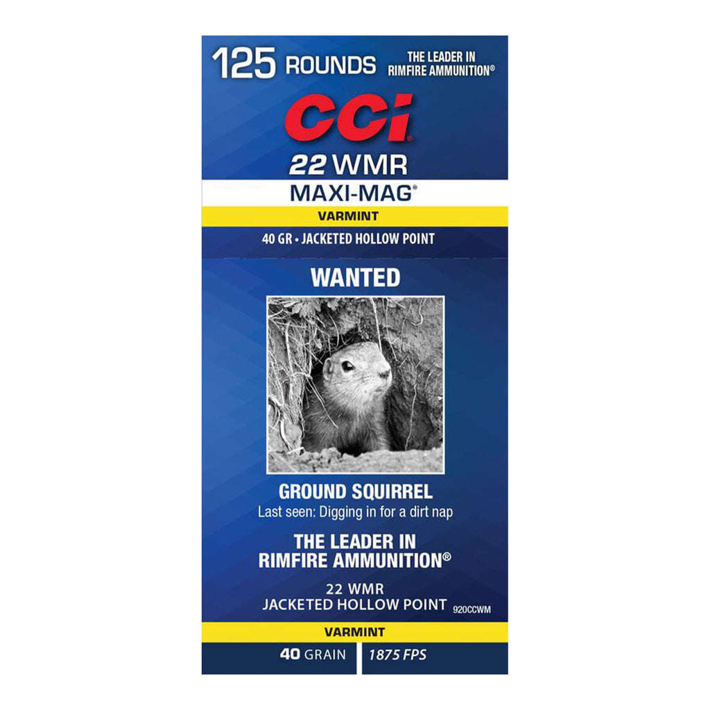 22 WMR Maxi Mag 40Ggr HP 1875fps