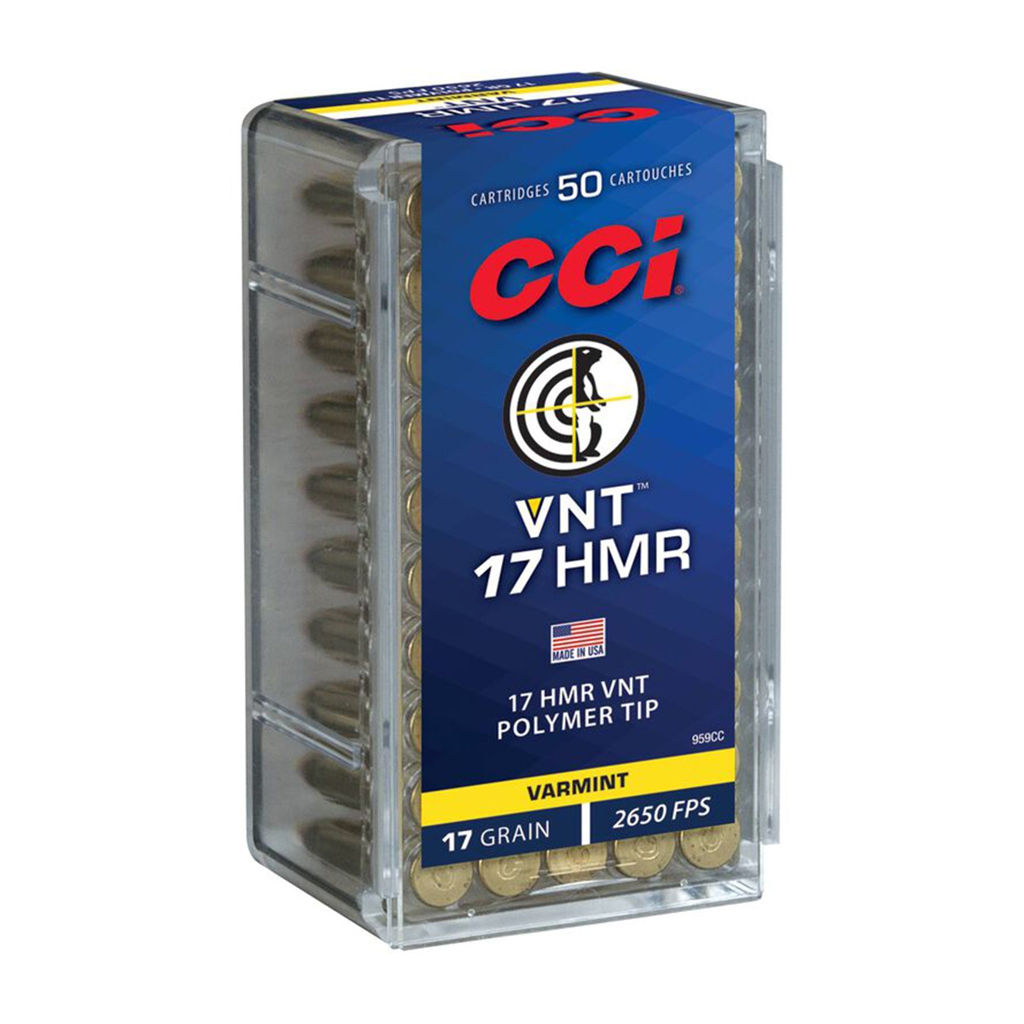 17 HMR Vnt 17gr Tipped 2650fps
