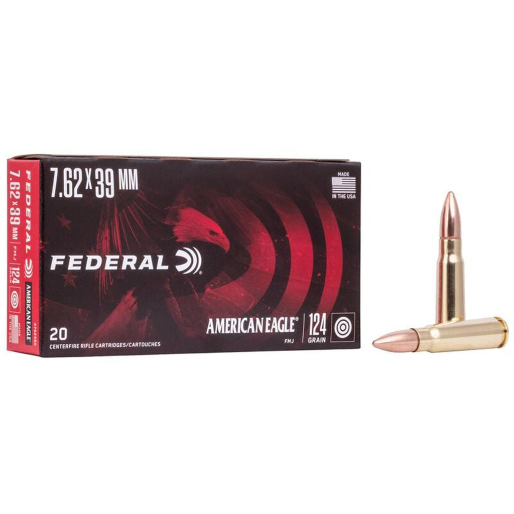 7.62x39 124gr FMJ American Eagle