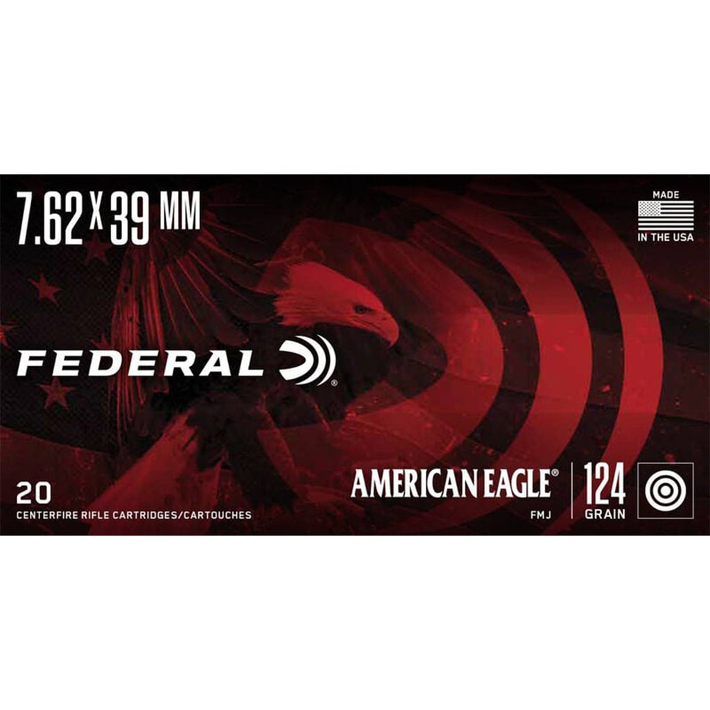 7.62x39 124gr FMJ American Eagle