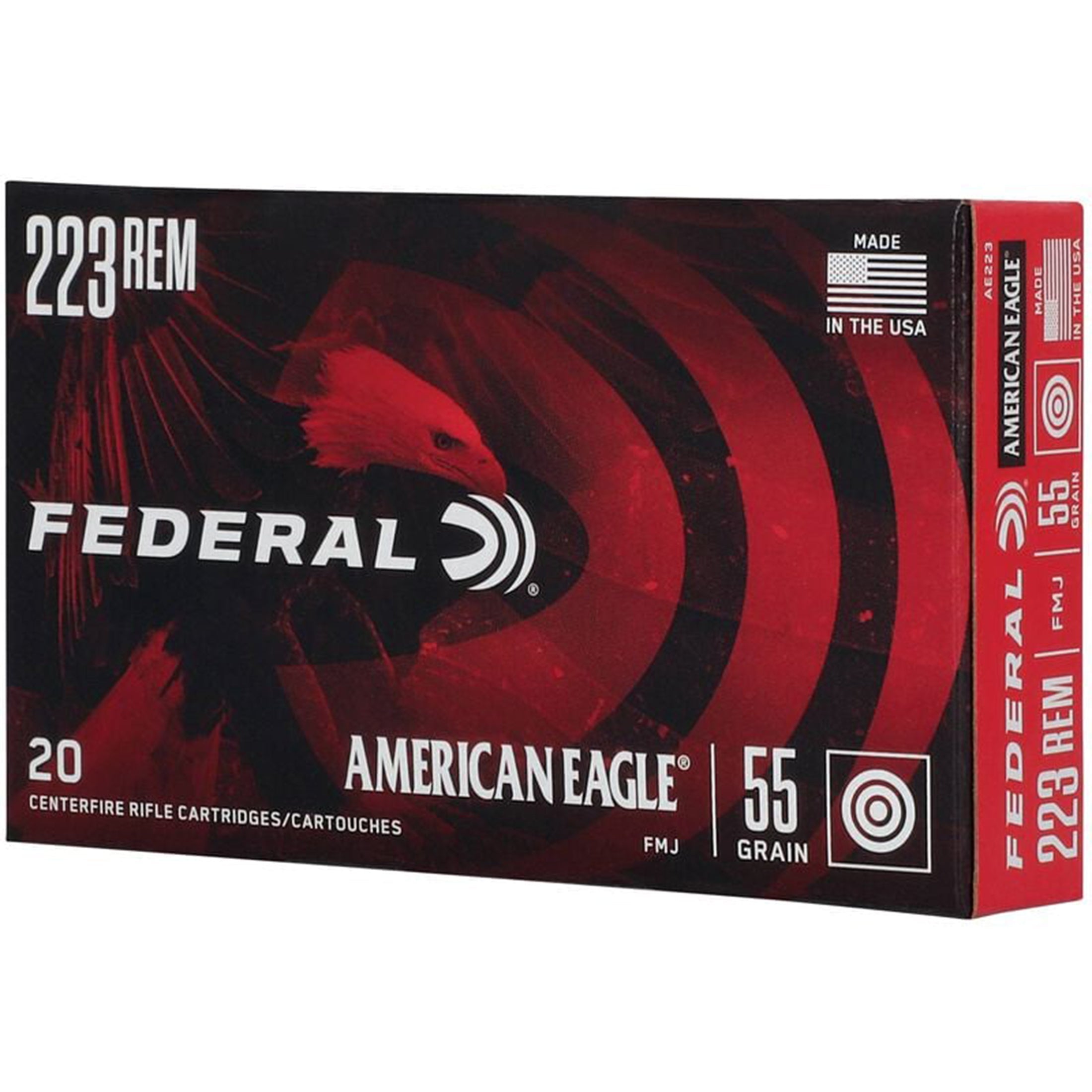 223 Rem 55gr FMJ American Eagle