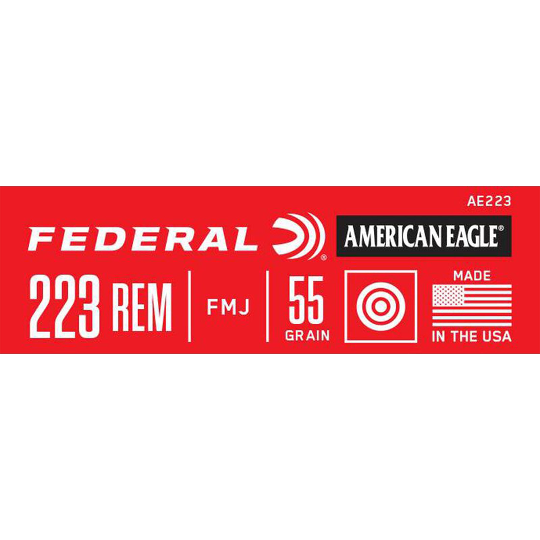 223 Rem 55gr FMJ American Eagle