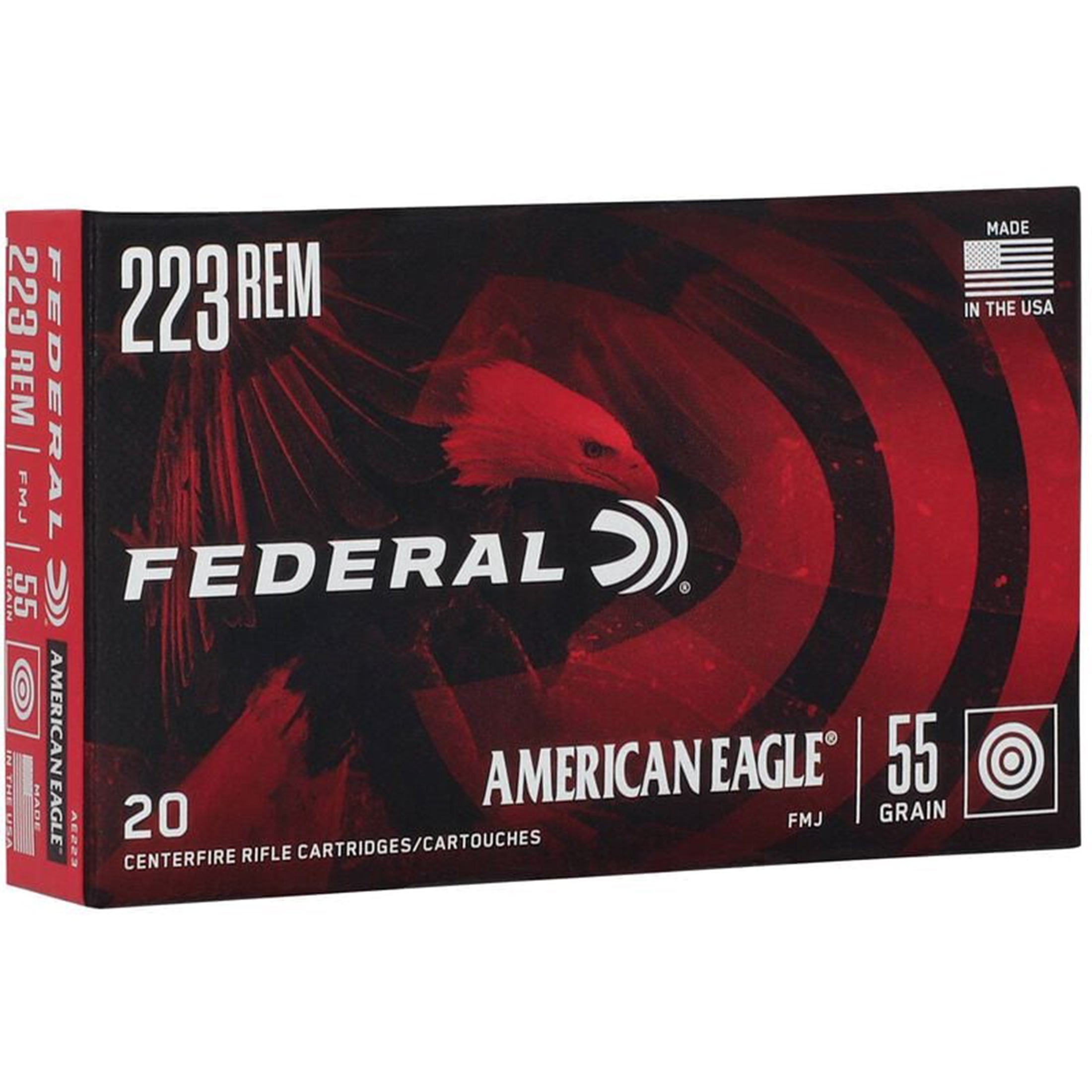 223 Rem 55gr FMJ American Eagle