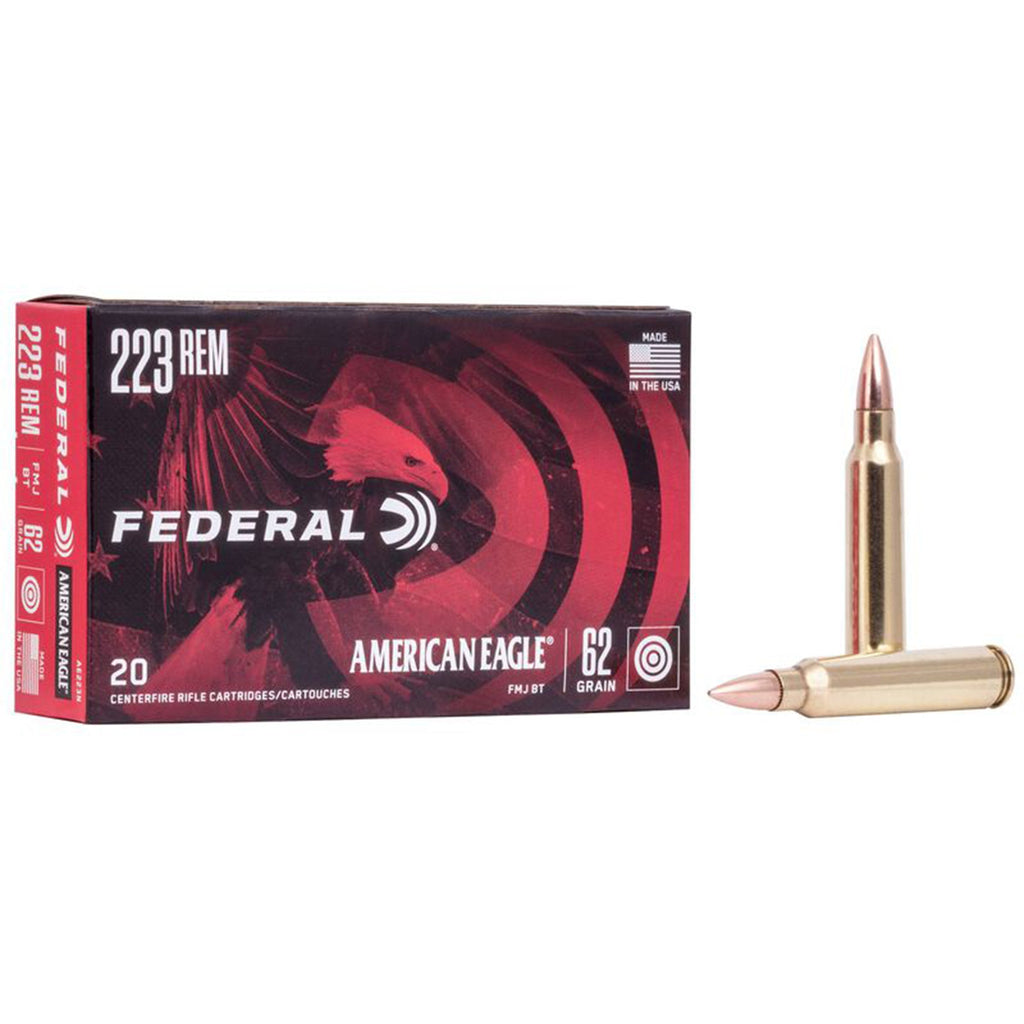 223 Rem 62gr FMJ American Eagle