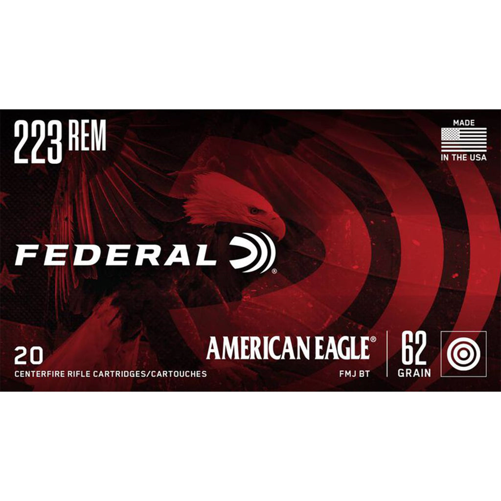 223 Rem 62gr FMJ American Eagle