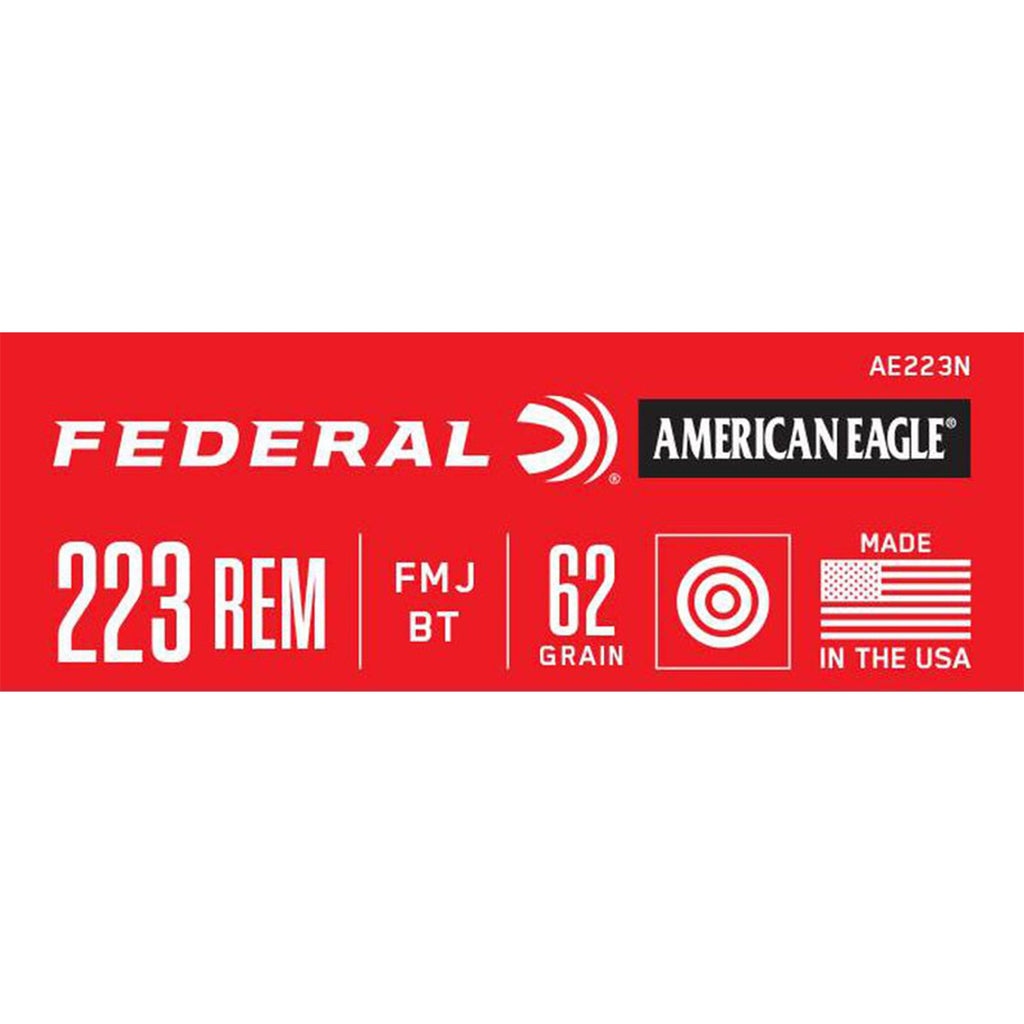 223 Rem 62gr FMJ American Eagle