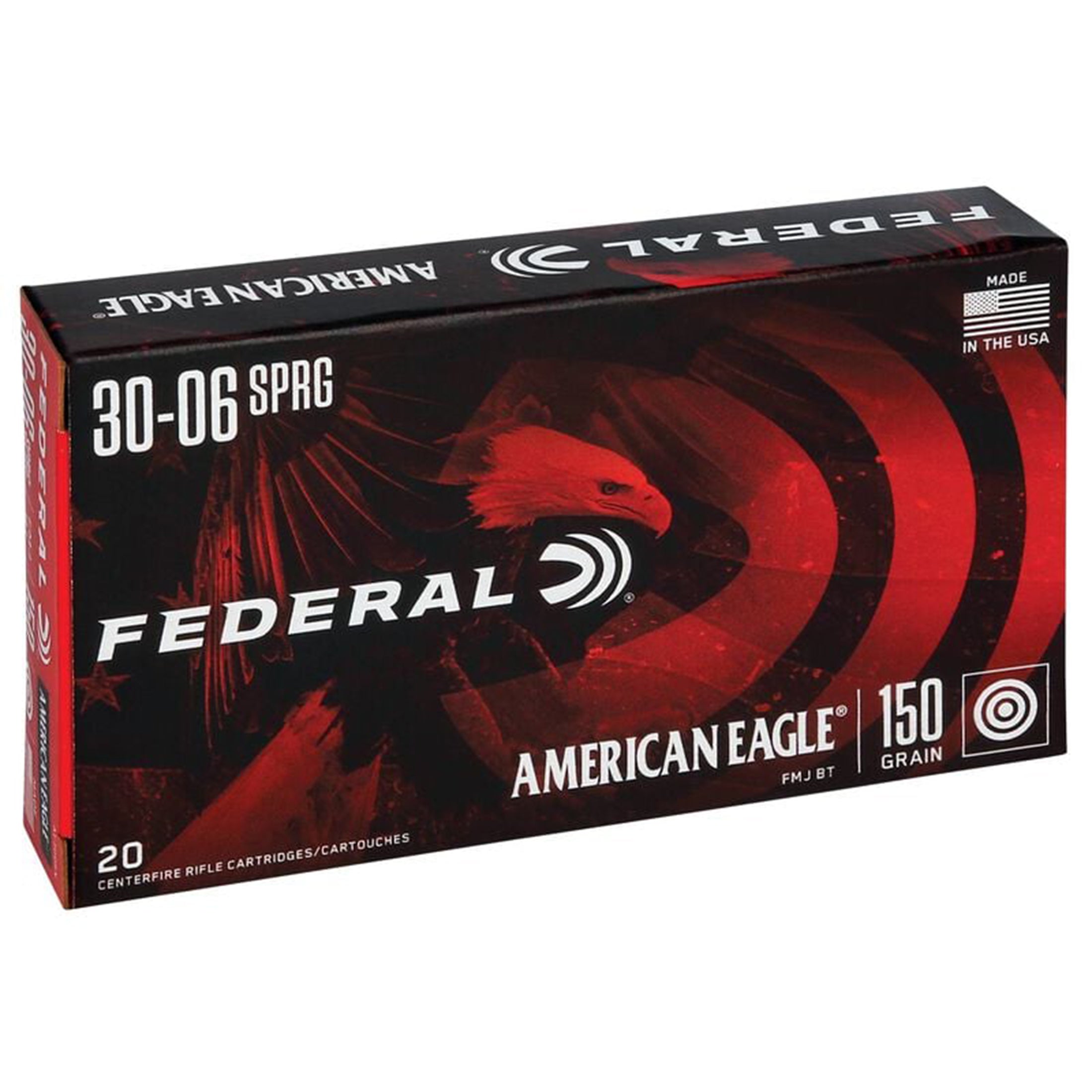 30-06 SPr 150gr FMJ American Eagle