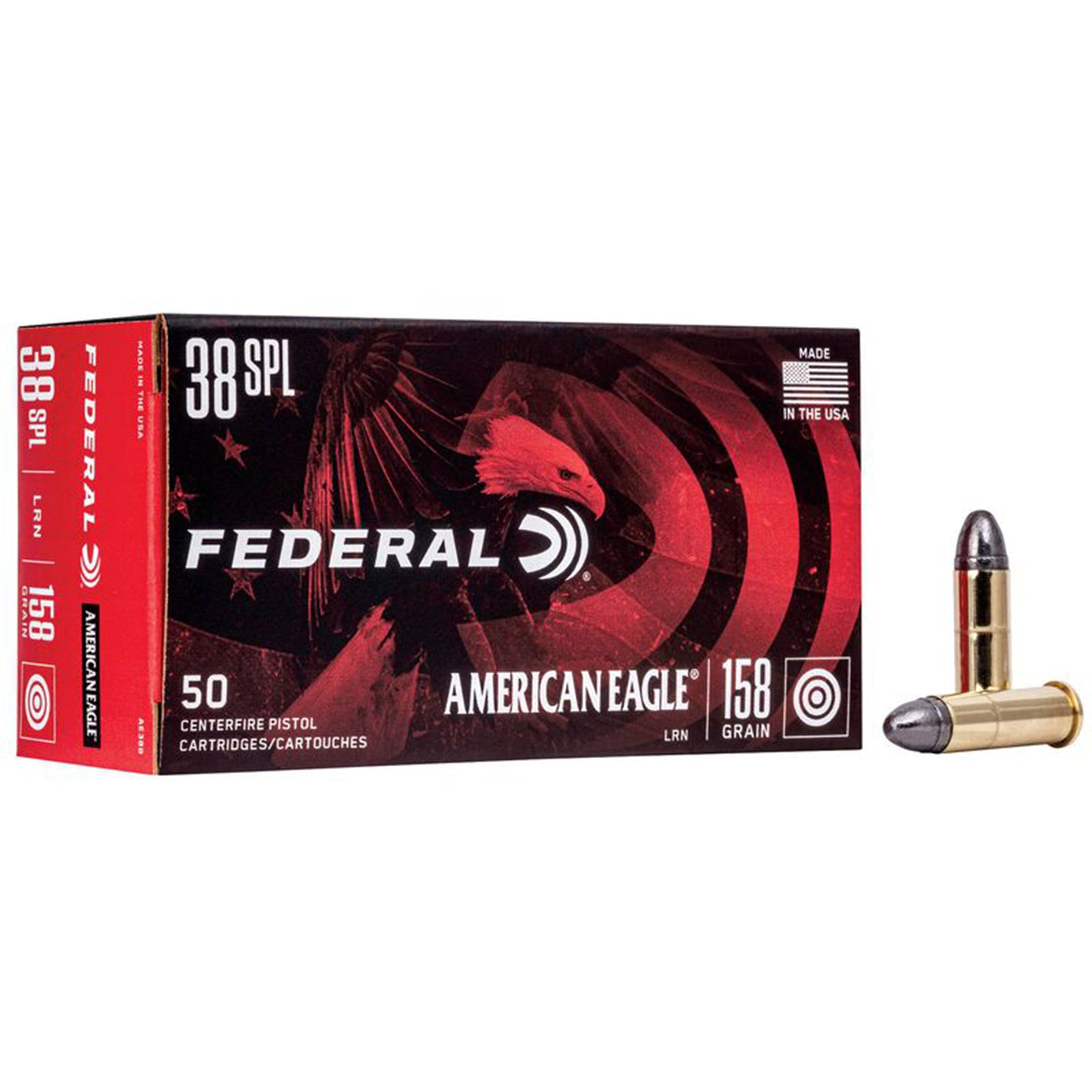 38 SPl 158gr Lead RN American Eagle