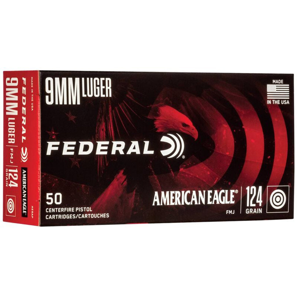 9mm Luger 124gr FMJ American Eagle