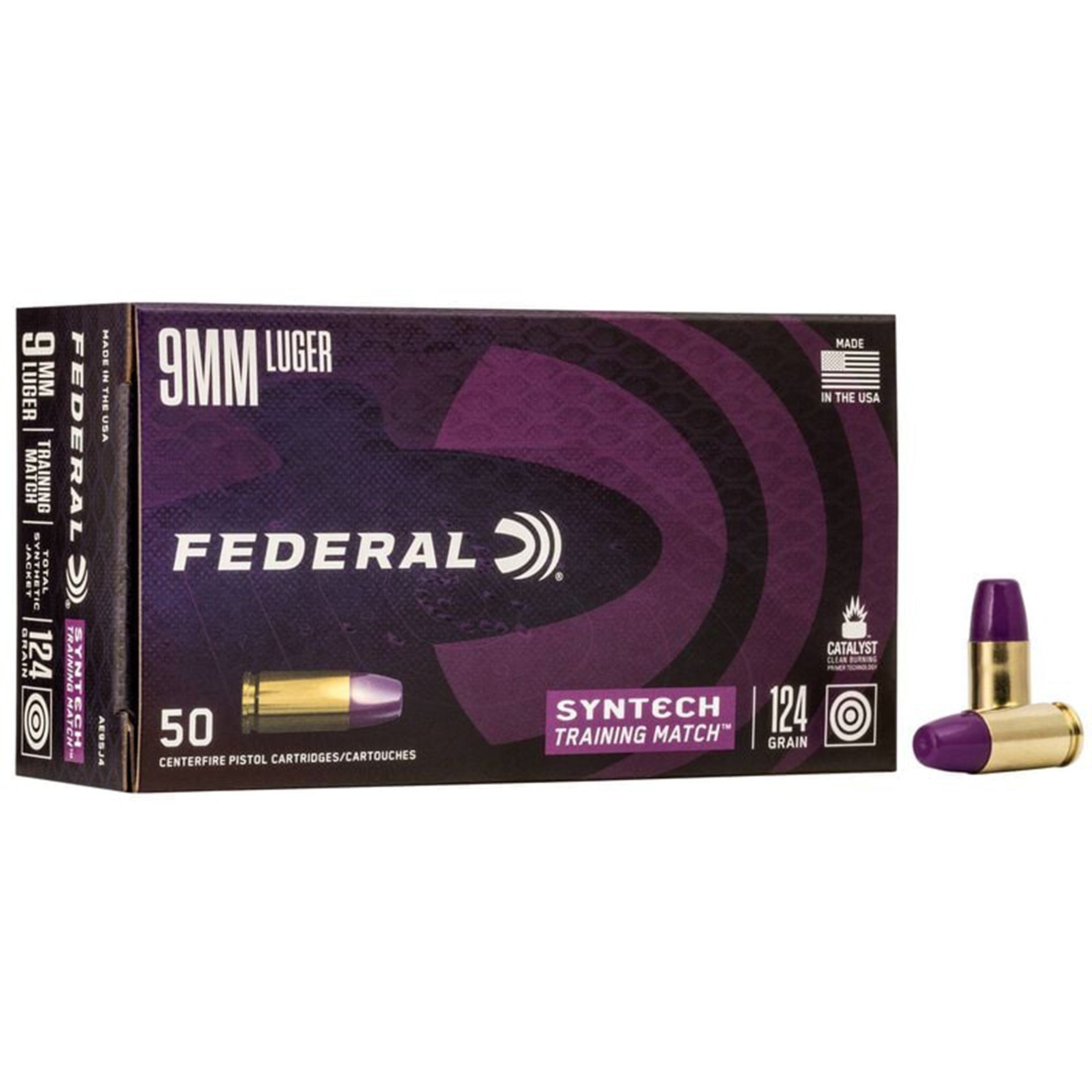 9mm Luger 124gr TSJ FN Syntech Training Match