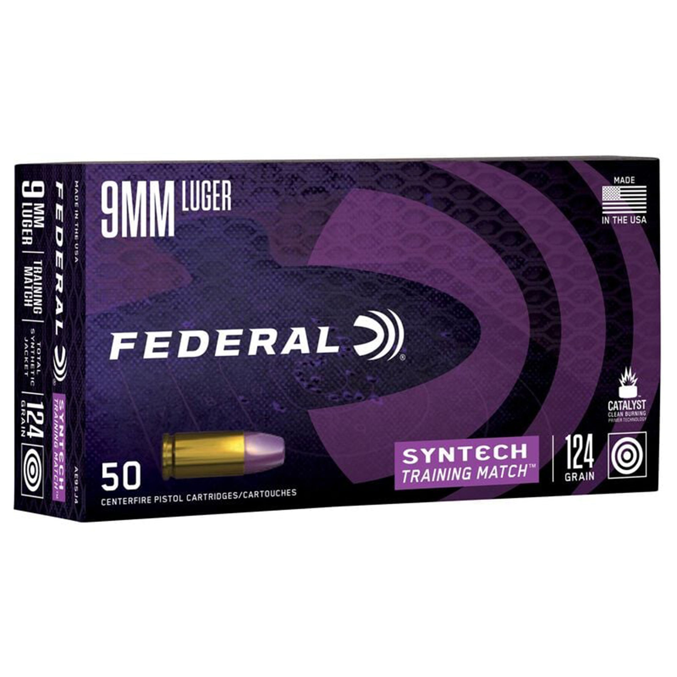 9mm Luger 124gr TSJ FN Syntech Training Match