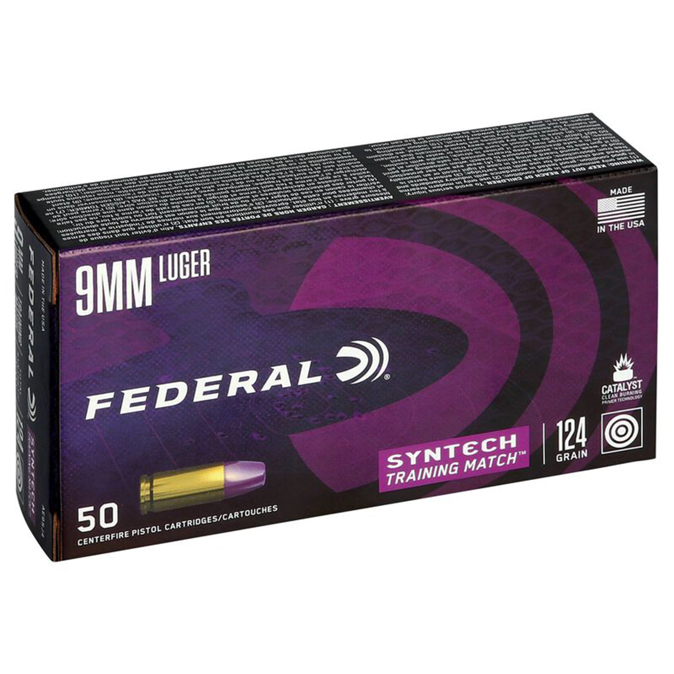 9mm Luger 124gr TSJ FN Syntech Training Match