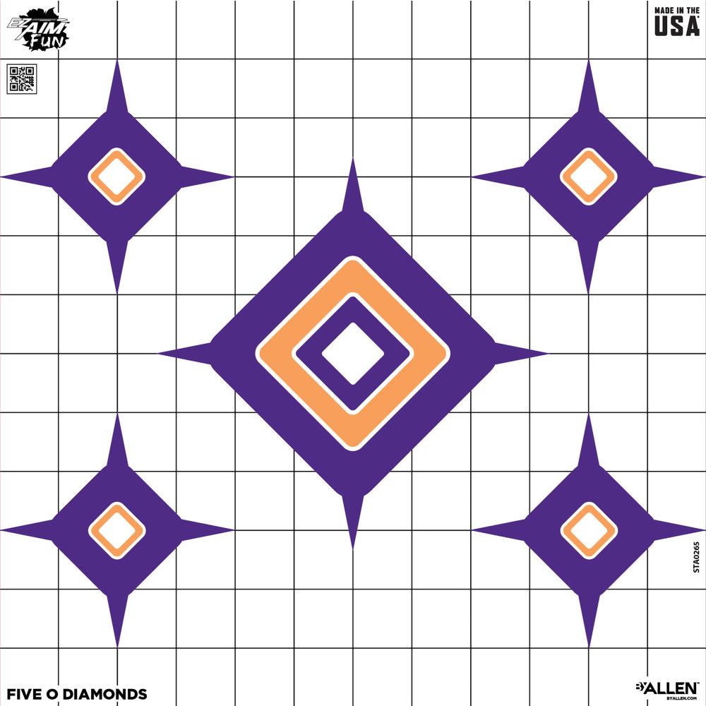 ez-aim-paper-targets-12x12"-Triggering More Fun Assortment (9 Pack)-