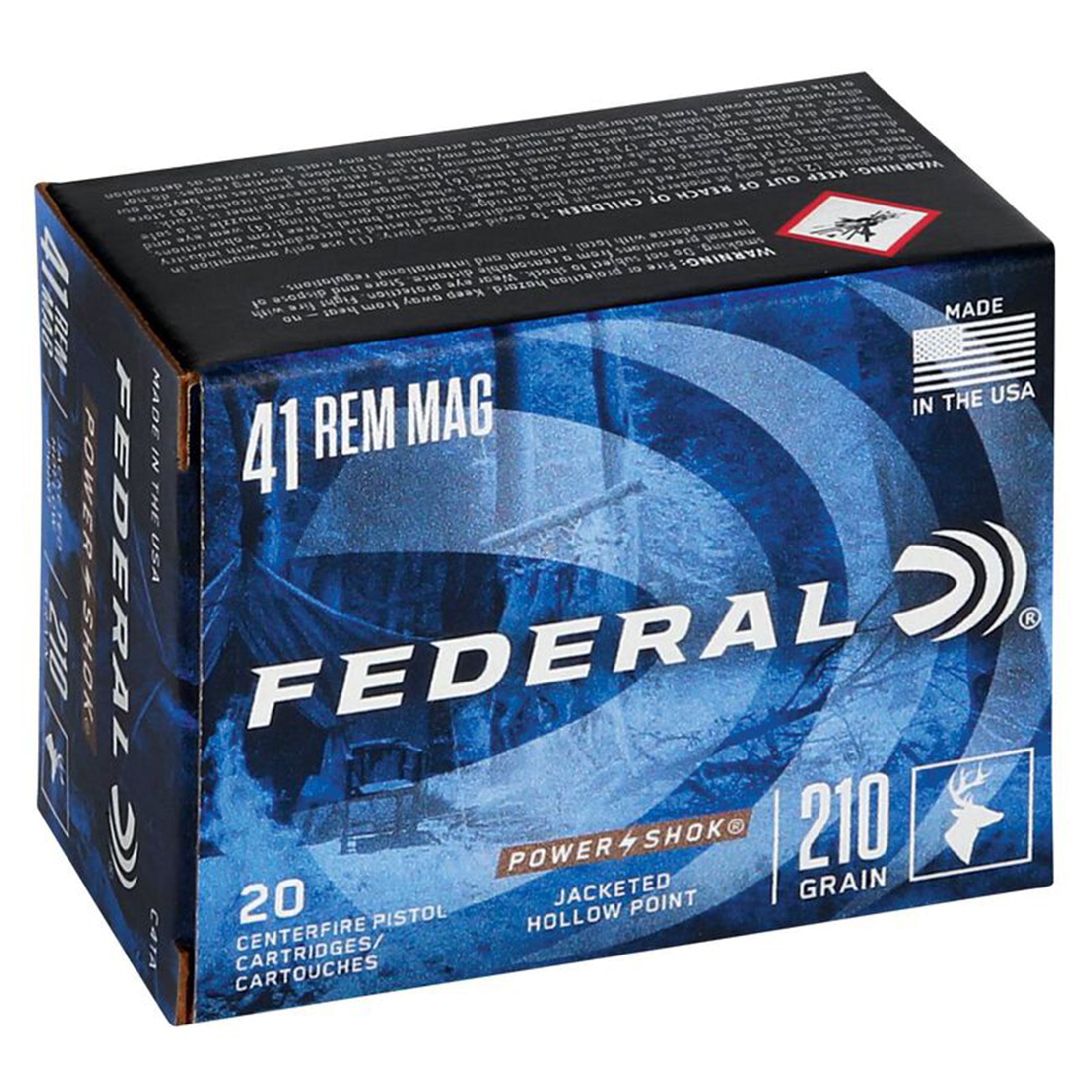 41 Rem Mag 210gr JHP Power-Shok