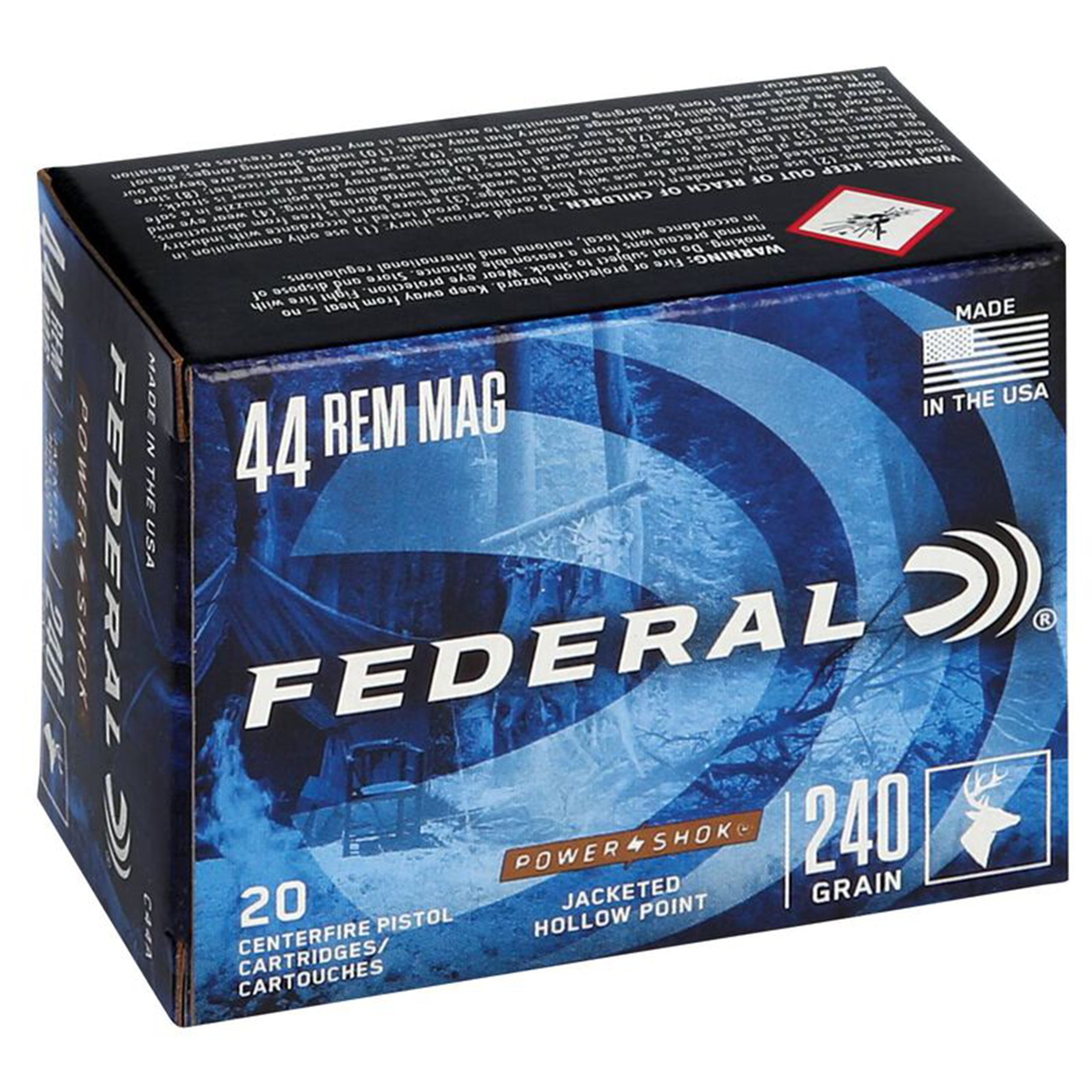 44 Mag 240gr JHP Power-Shok
