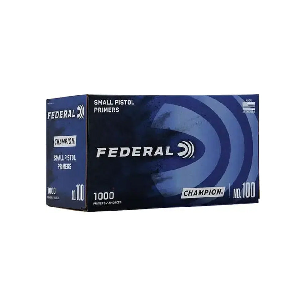 Federal 100 Small Pistol Primers - 1000 Pack