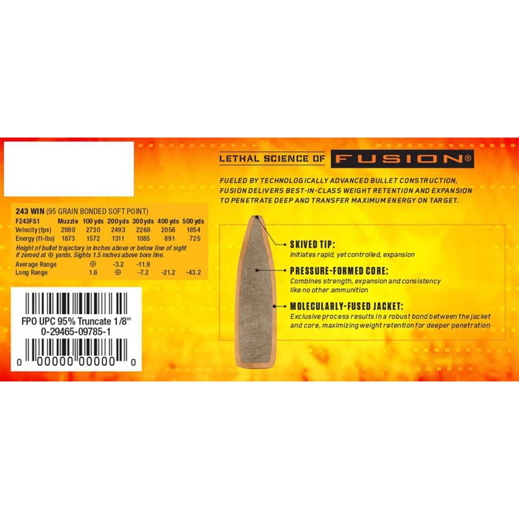 243 Win 95gr Fusion