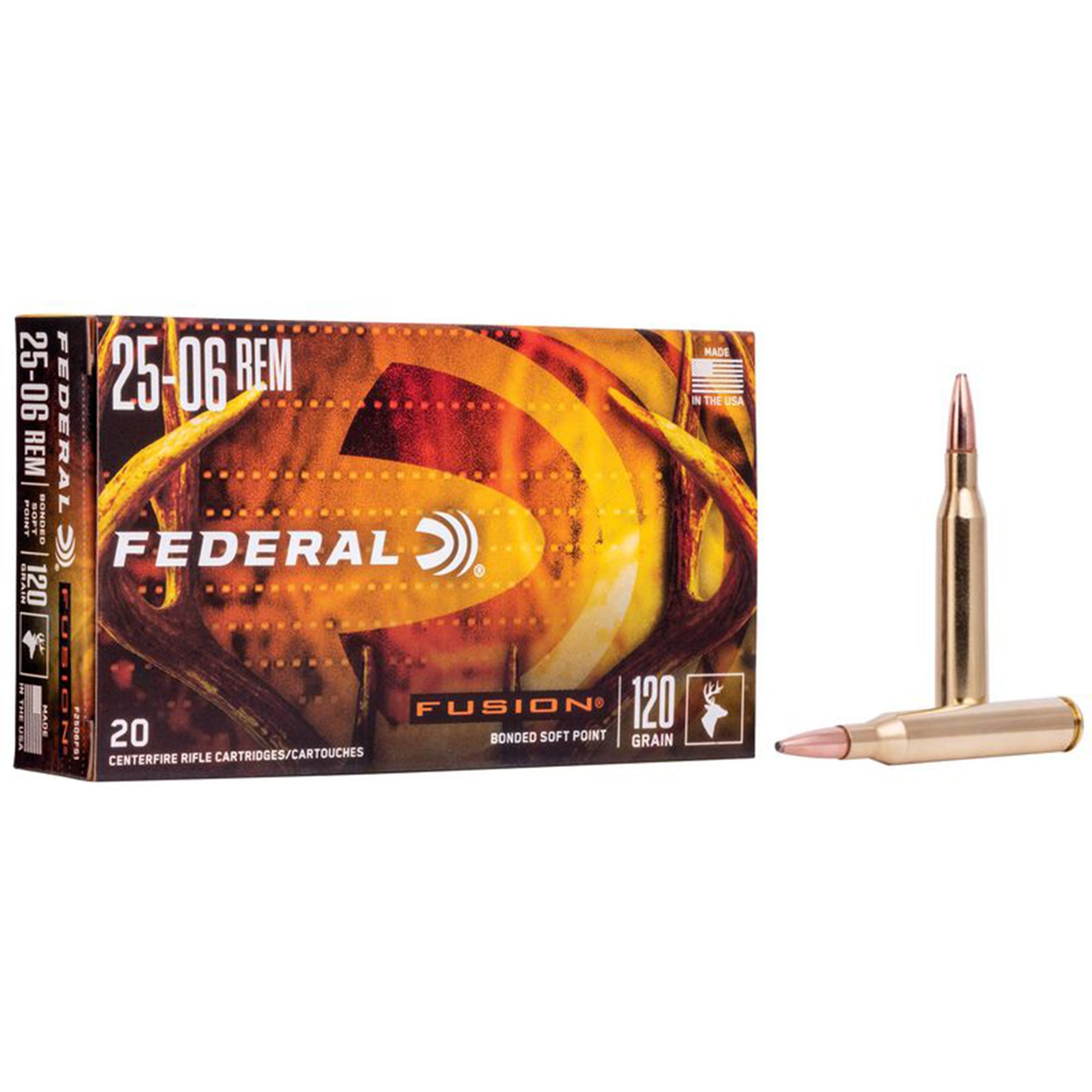 25-06 Rem 120gr Fusion