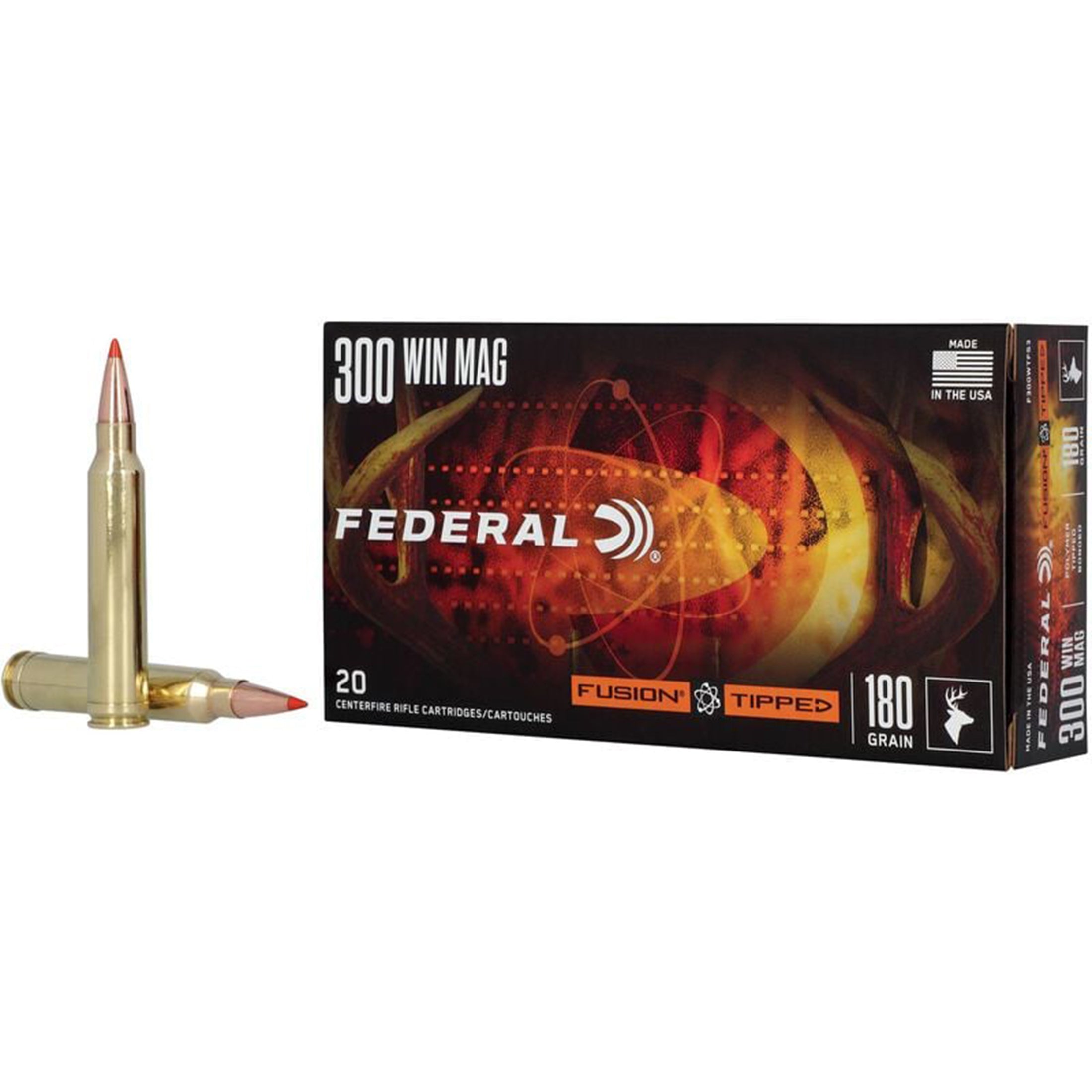 300 Win Mag 180gr Tipped Fusion
