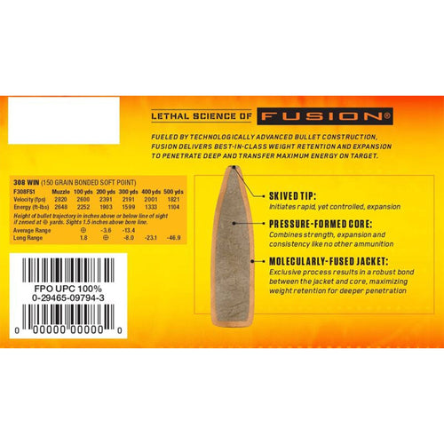 308 Win 150gr Fusion