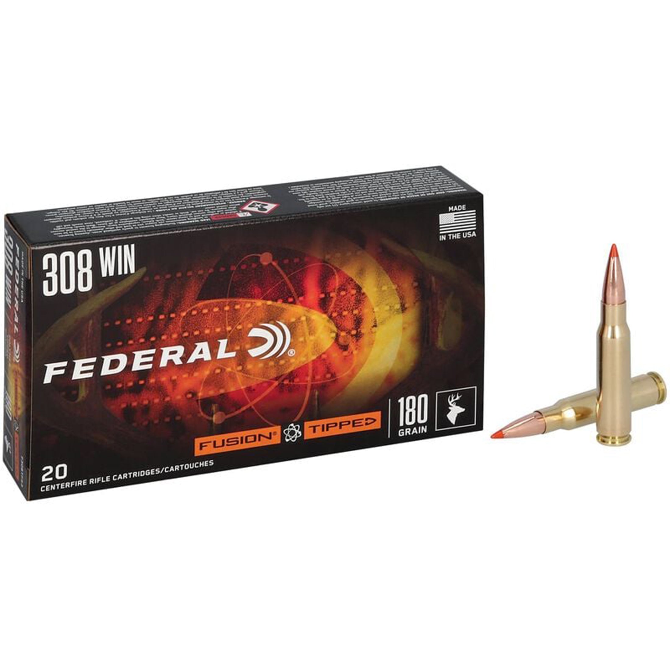 308 Win 180gr Tipped Fusion