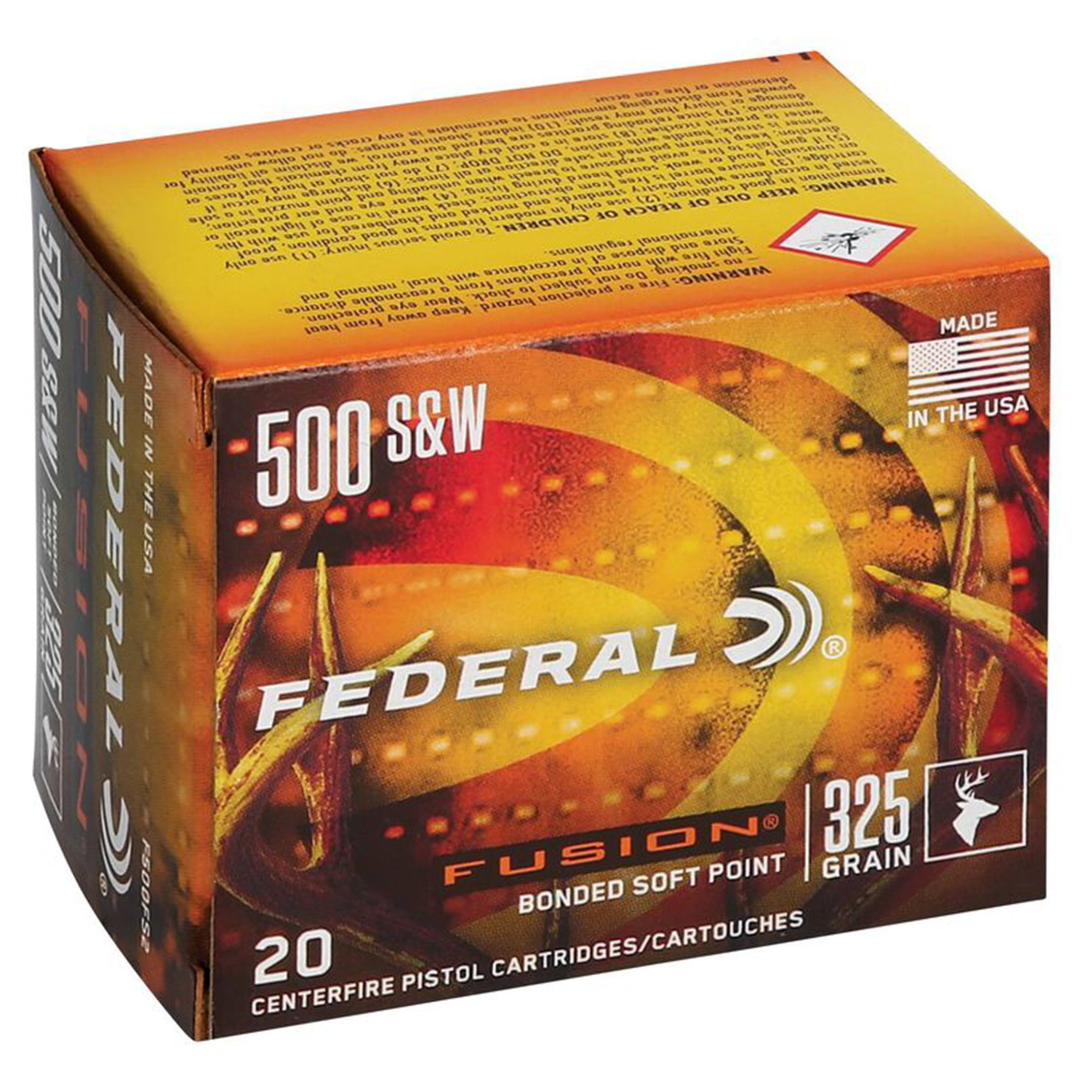 500 S&W 325gr Fusion