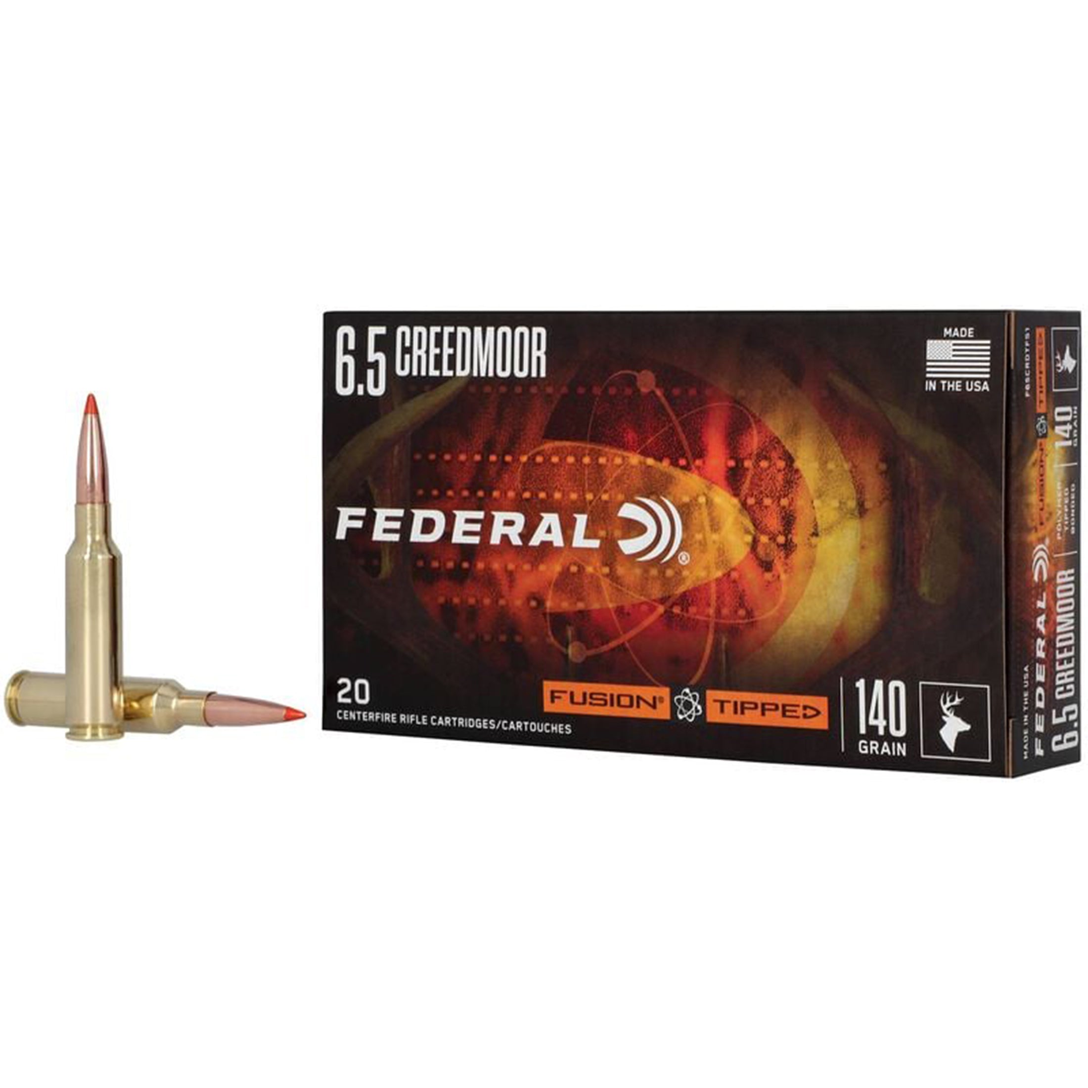 6.5 Creedmoor 140gr Tipped Fusion