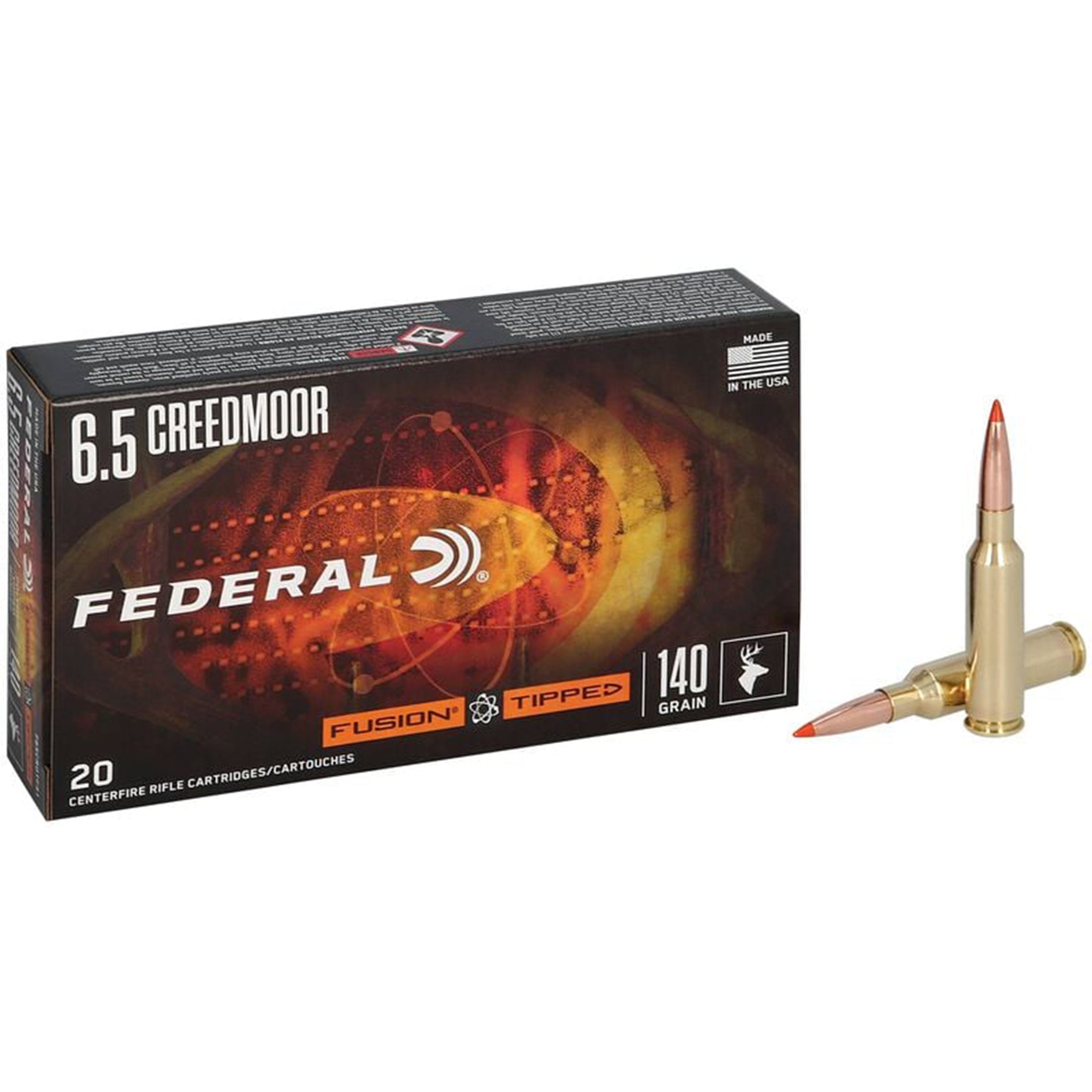 6.5 Creedmoor 140gr Tipped Fusion